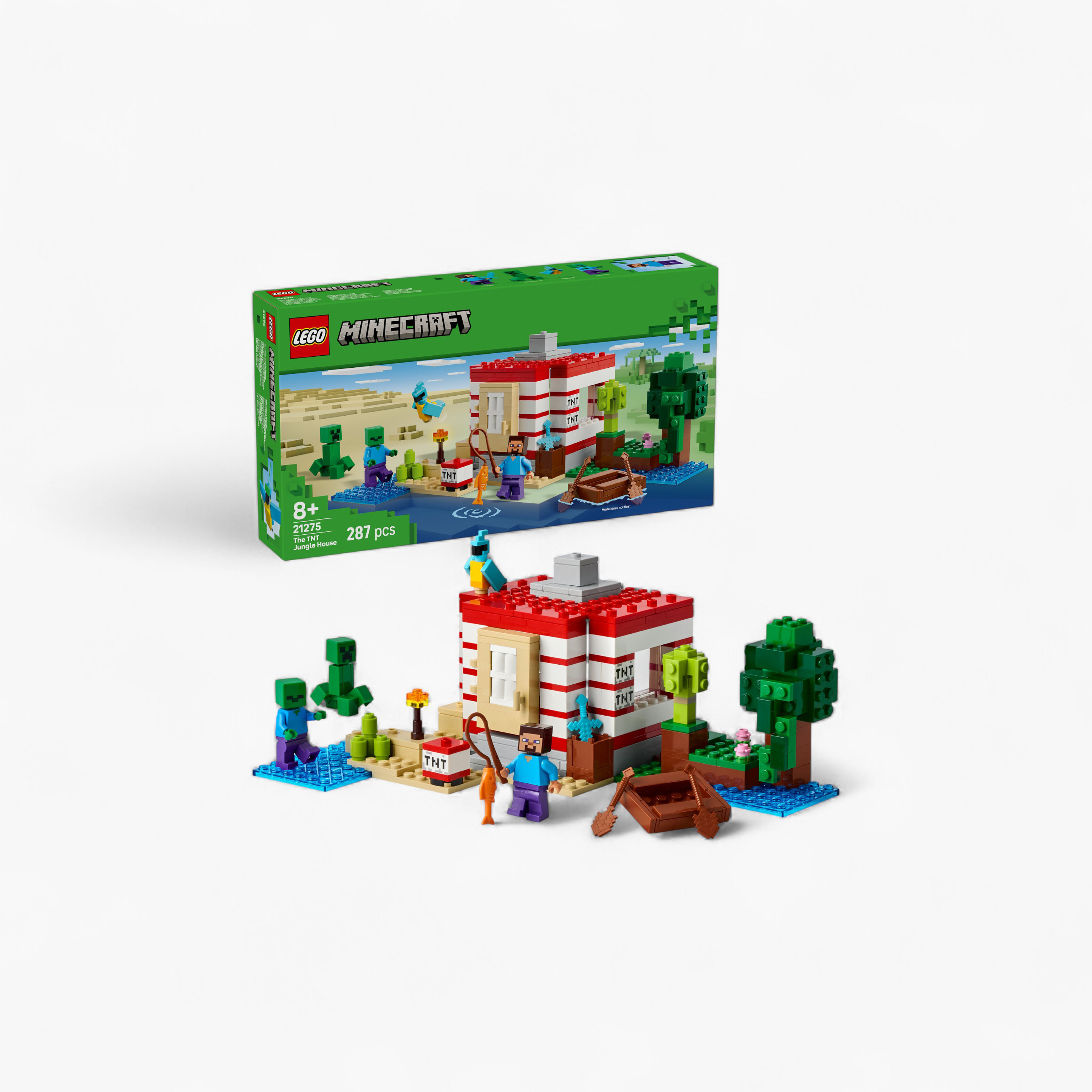 LEGO® Minecraft® The TNT Jungle House, Video Game Collectible Toy 21275-toys-buildingblocks-blocks-image-1