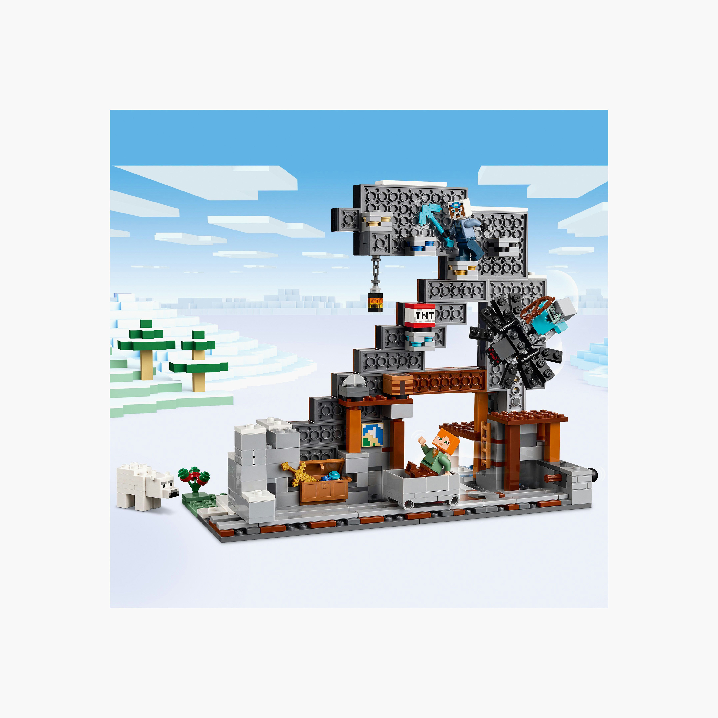 LEGO® Minecraft® The Pickaxe Mine Gamer-Room Decor and Axe Toy 21277-toys-buildingblocks-blocks-image-5