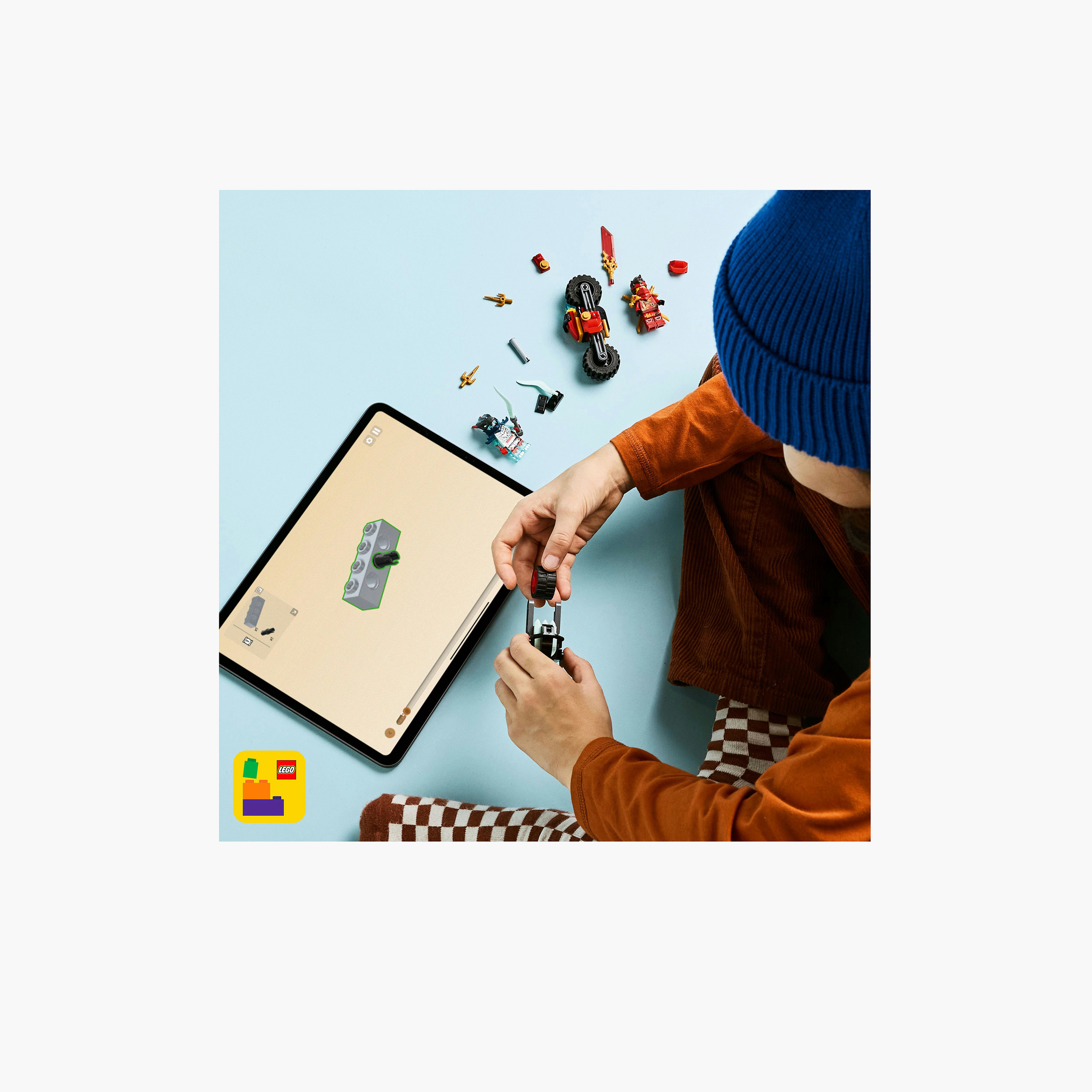 مجموعة مكعبات سباق الدراجات النارية السريعة من كاي 79 قطعة نينجاجو 71838 من ليجو-toys-buildingblocks-blocks-image-5