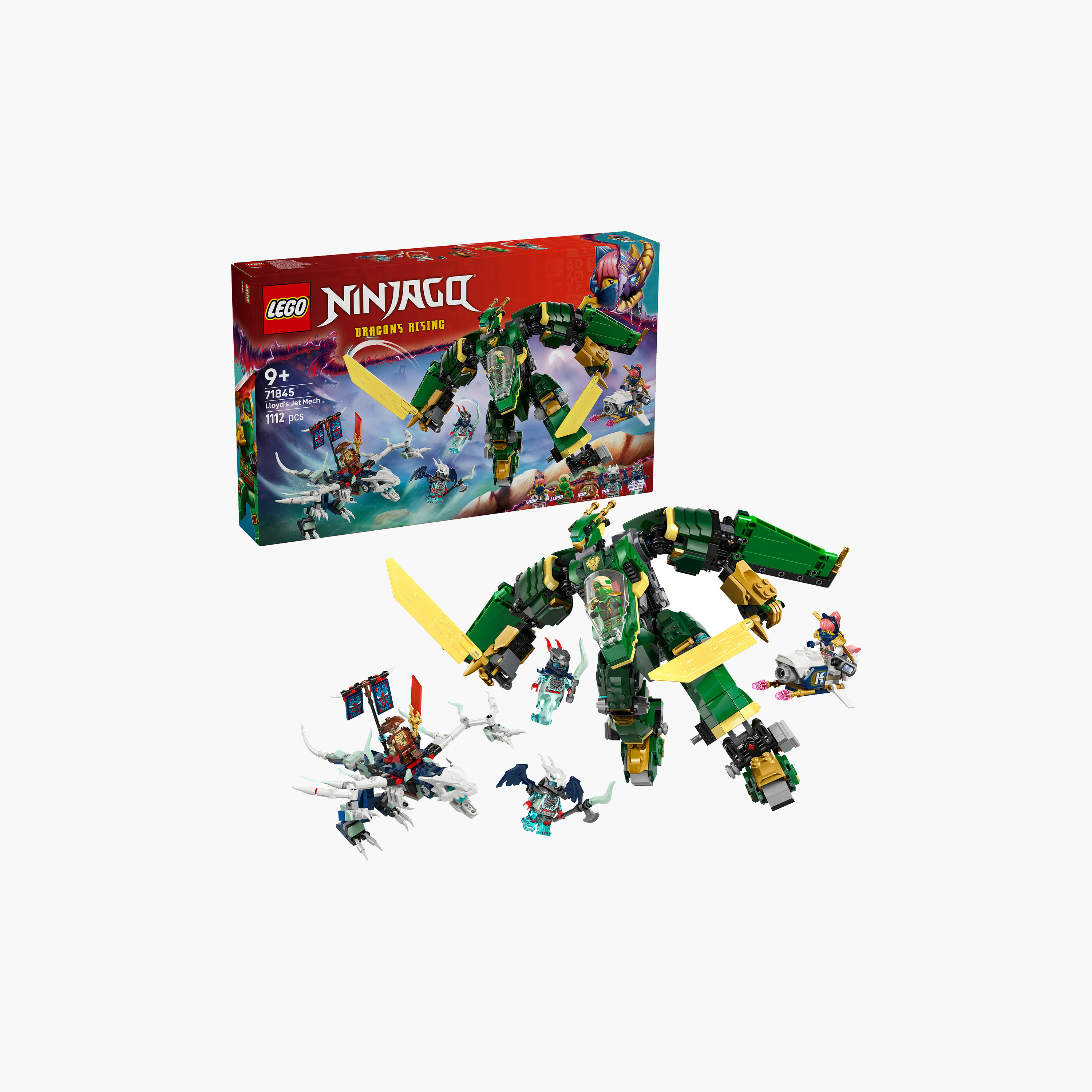 LEGO® NINJAGO® Lloyd’s Jet Mech Ninja Toy Building Kit 71845-toys-buildingblocks-blocks-image-1