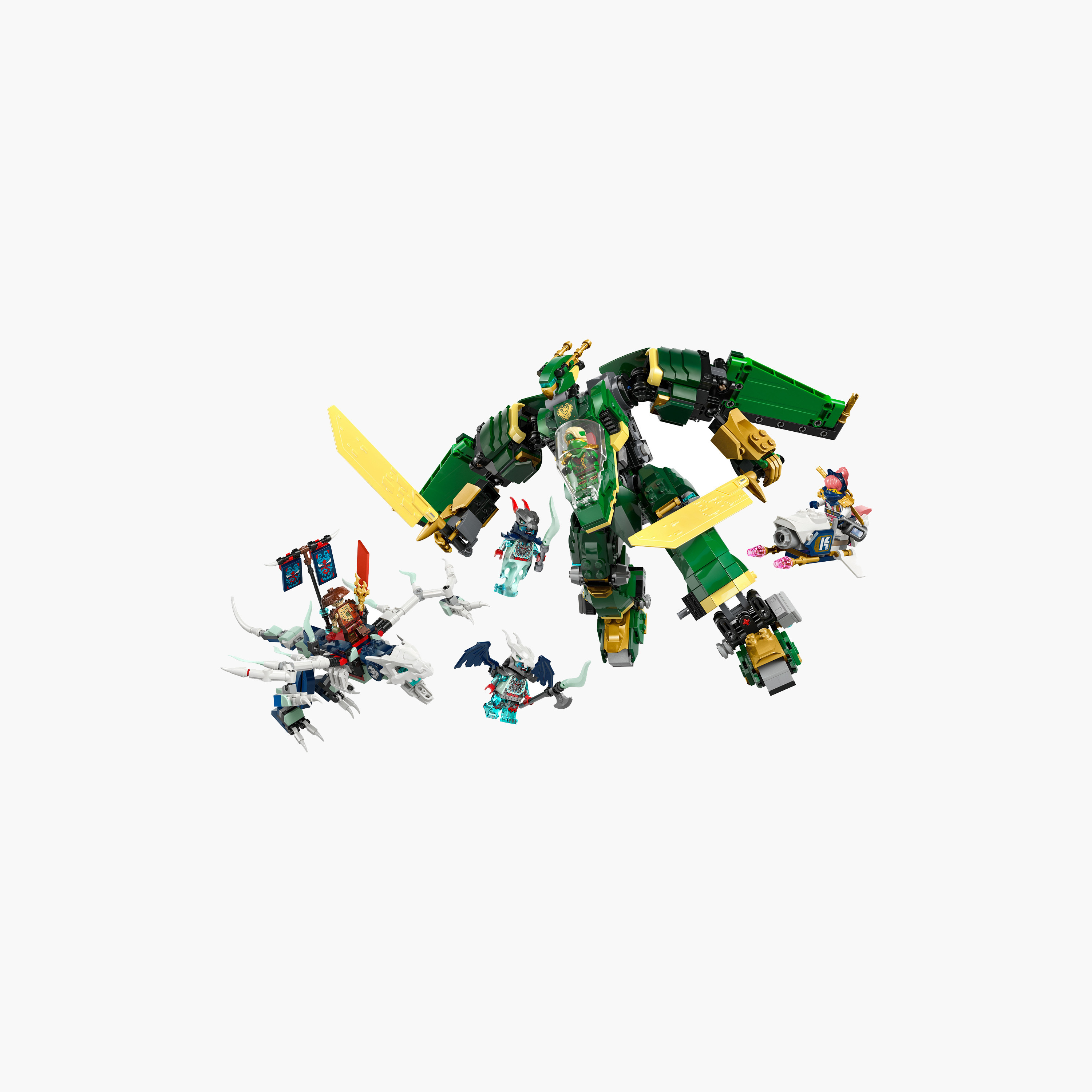 LEGO® NINJAGO® Lloyd’s Jet Mech Ninja Toy Building Kit 71845-toys-buildingblocks-blocks-image-2