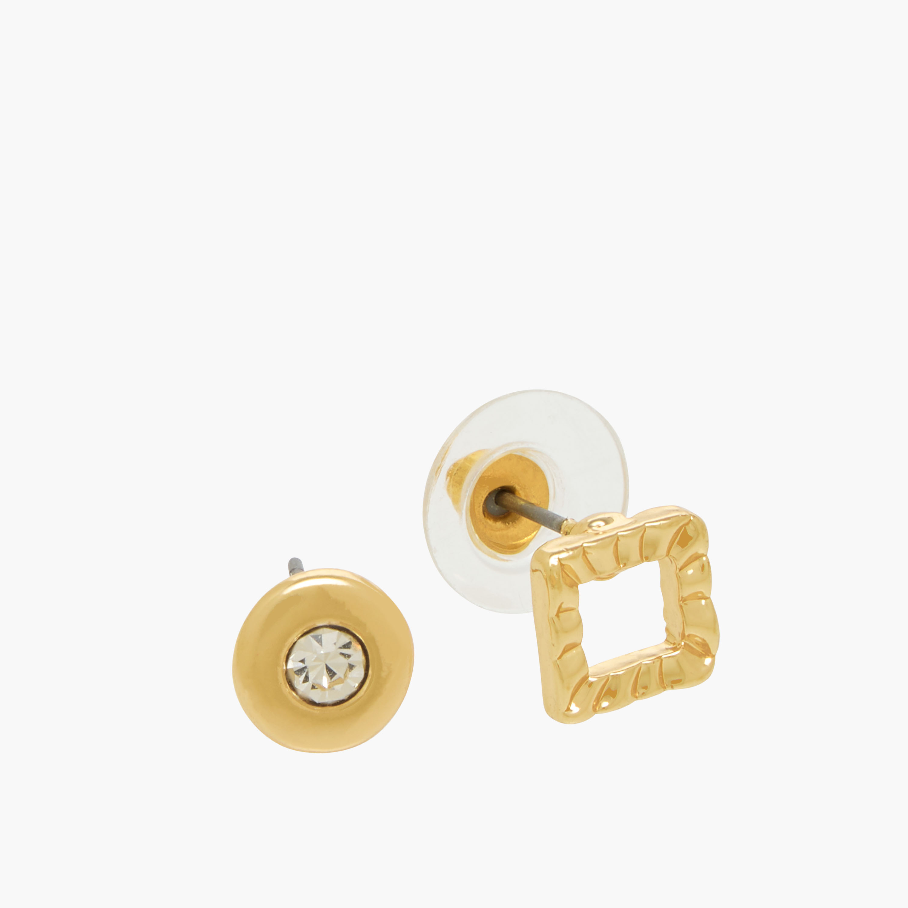 Pack of 6 Metal Stud Earrings with Pushback Closure-women-watchesandjewellery-jewellery-earrings-image-4