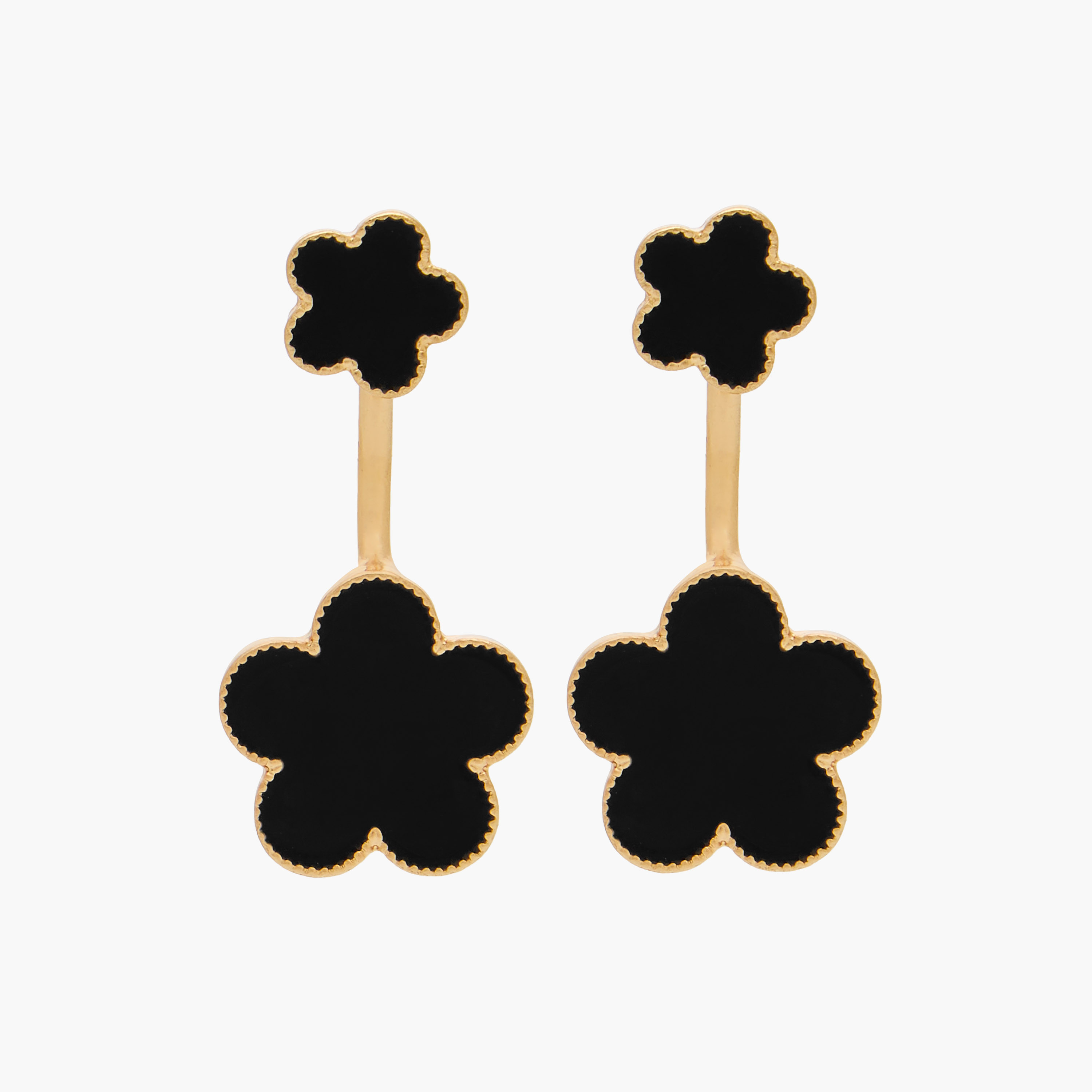 Embellished Floral Earrings with Pushback Closure-women-watchesandjewellery-jewellery-earrings-image-2