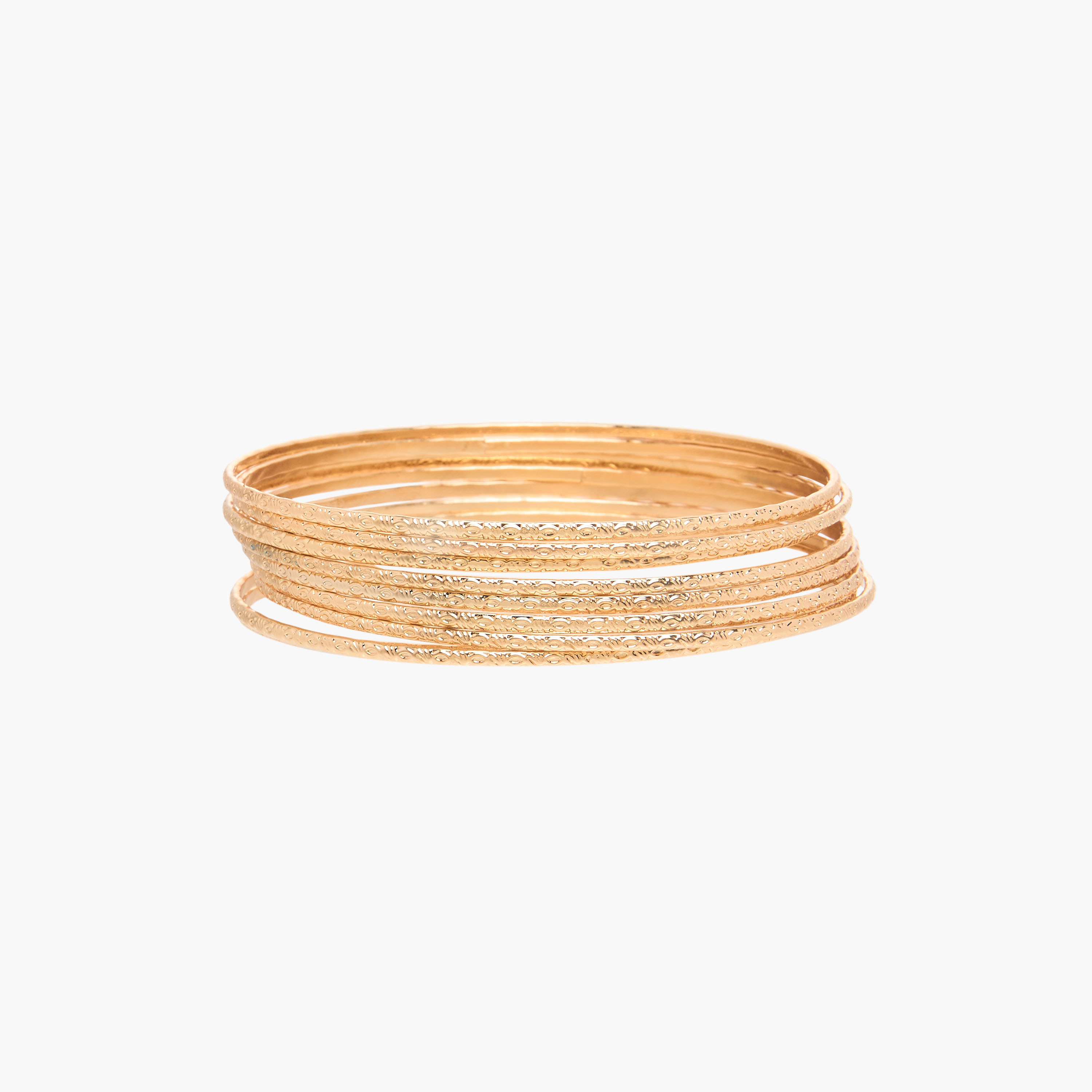 أساور ميتاليك - طقم من 10 قطع-women-watchesandjewellery-jewellery-banglesandbracelets-image-2