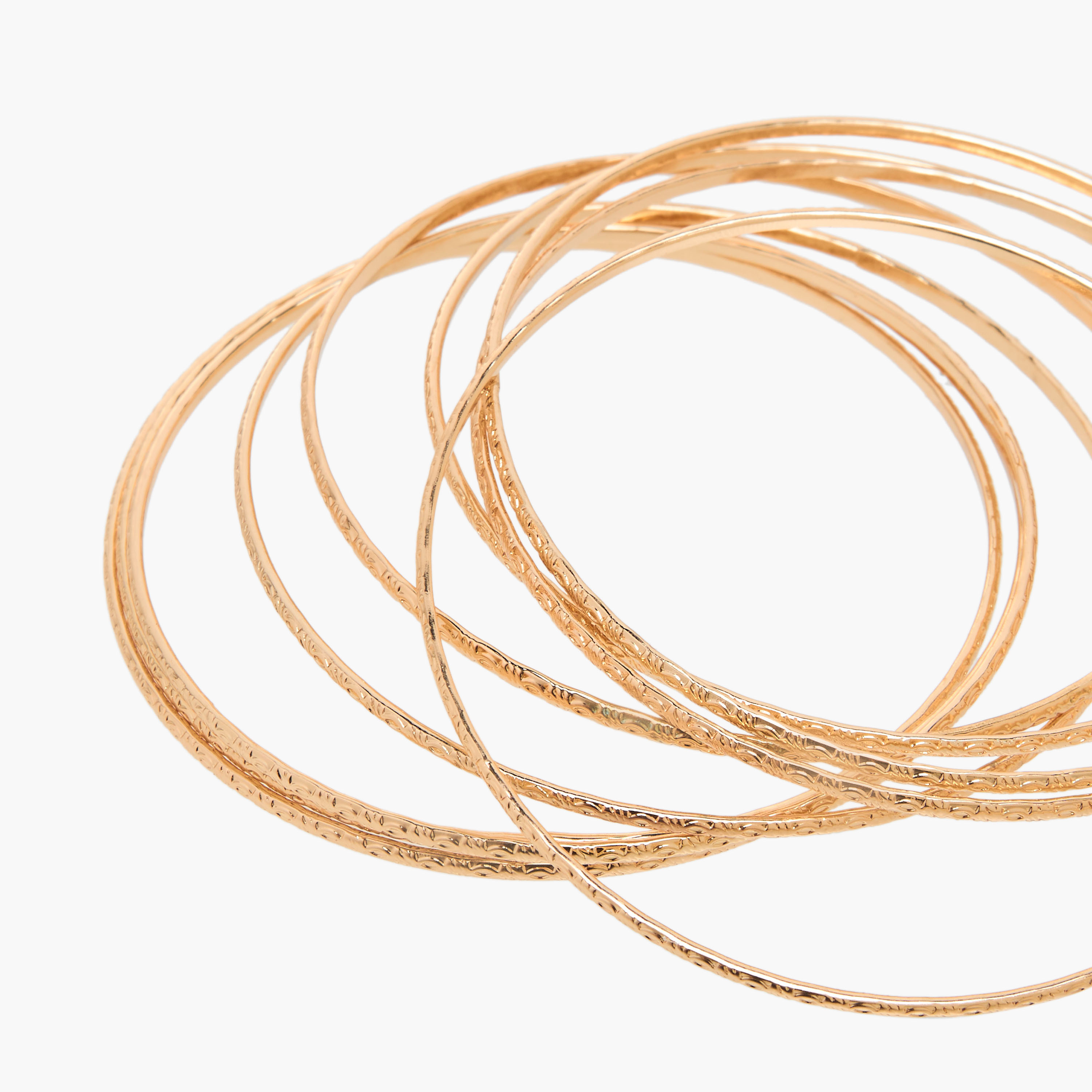 أساور ميتاليك - طقم من 10 قطع-women-watchesandjewellery-jewellery-banglesandbracelets-image-4