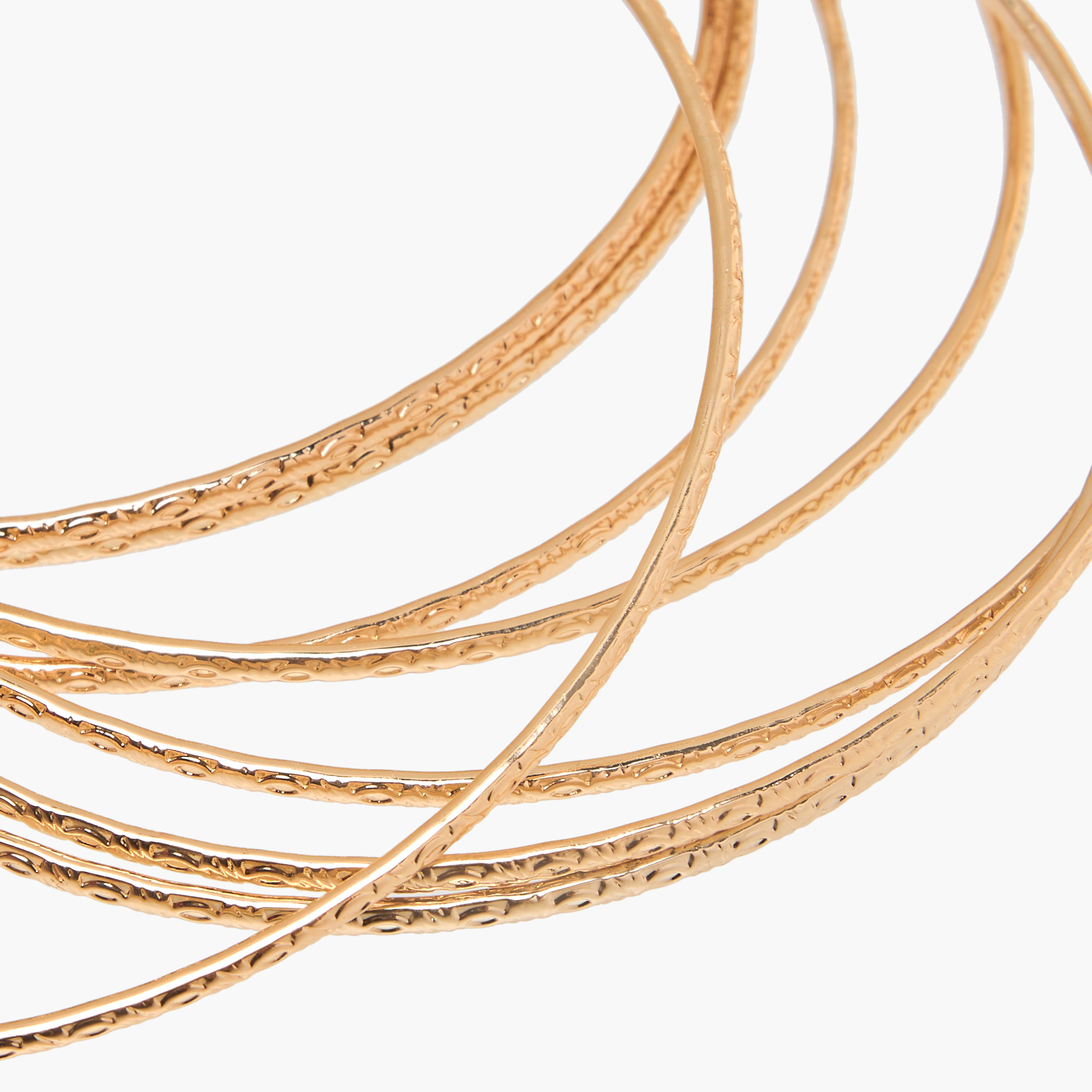 أساور ميتاليك - طقم من 10 قطع-women-watchesandjewellery-jewellery-banglesandbracelets-image-5