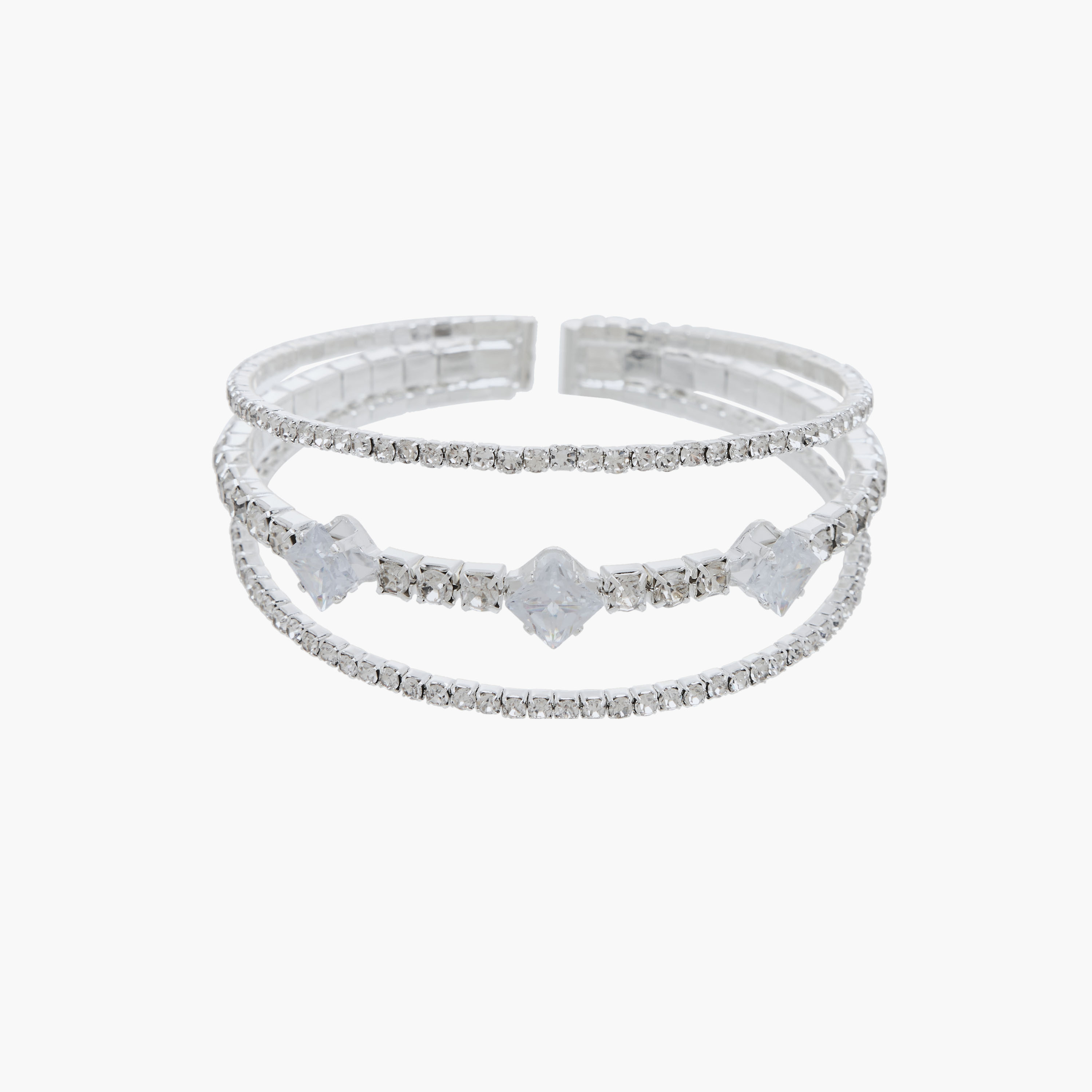Embellished Metal Cuff Bracelet-women-watchesandjewellery-jewellery-banglesandbracelets-image-1