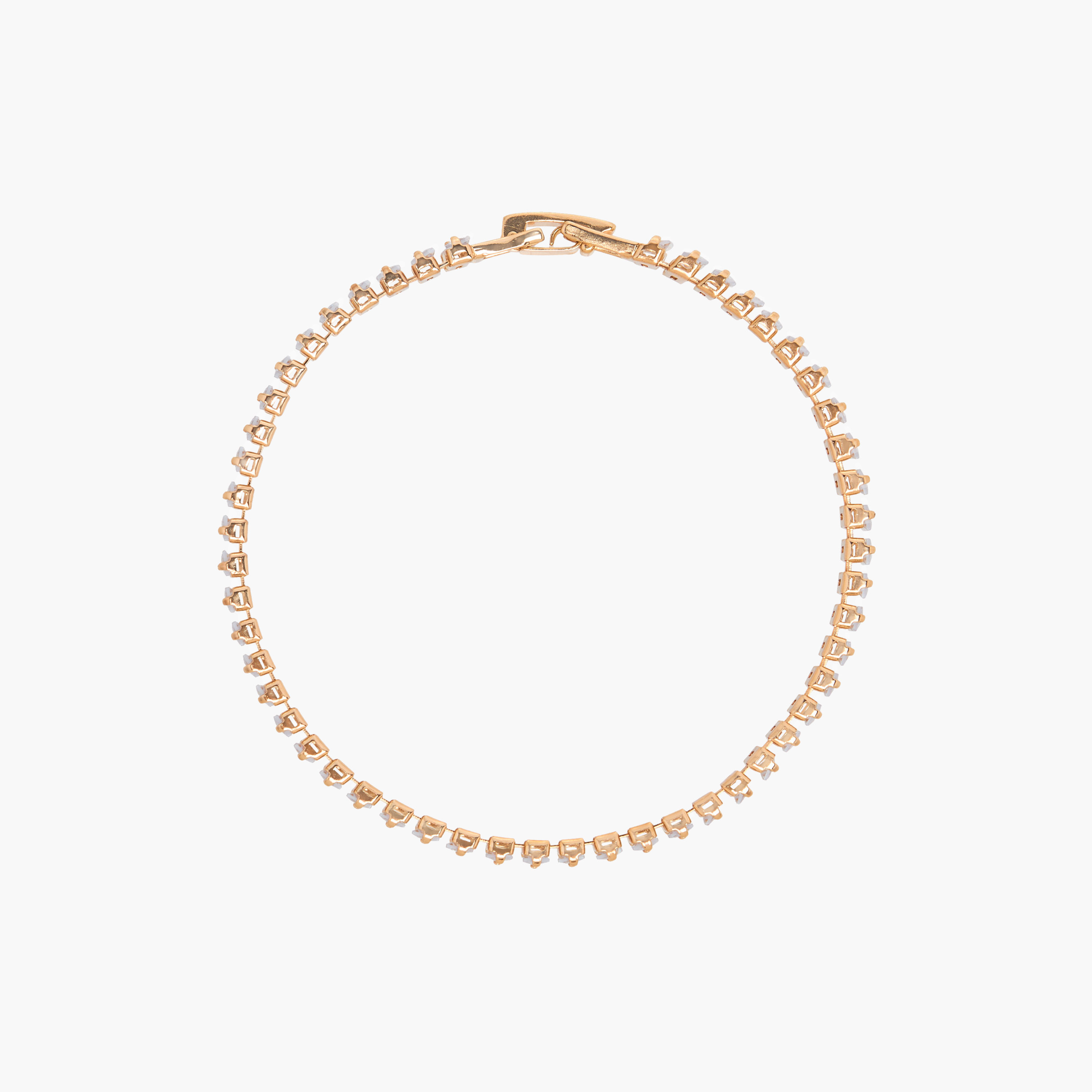 سوار معدني مزين بمكعب أحجار زركون-women-watchesandjewellery-jewellery-banglesandbracelets-image-2