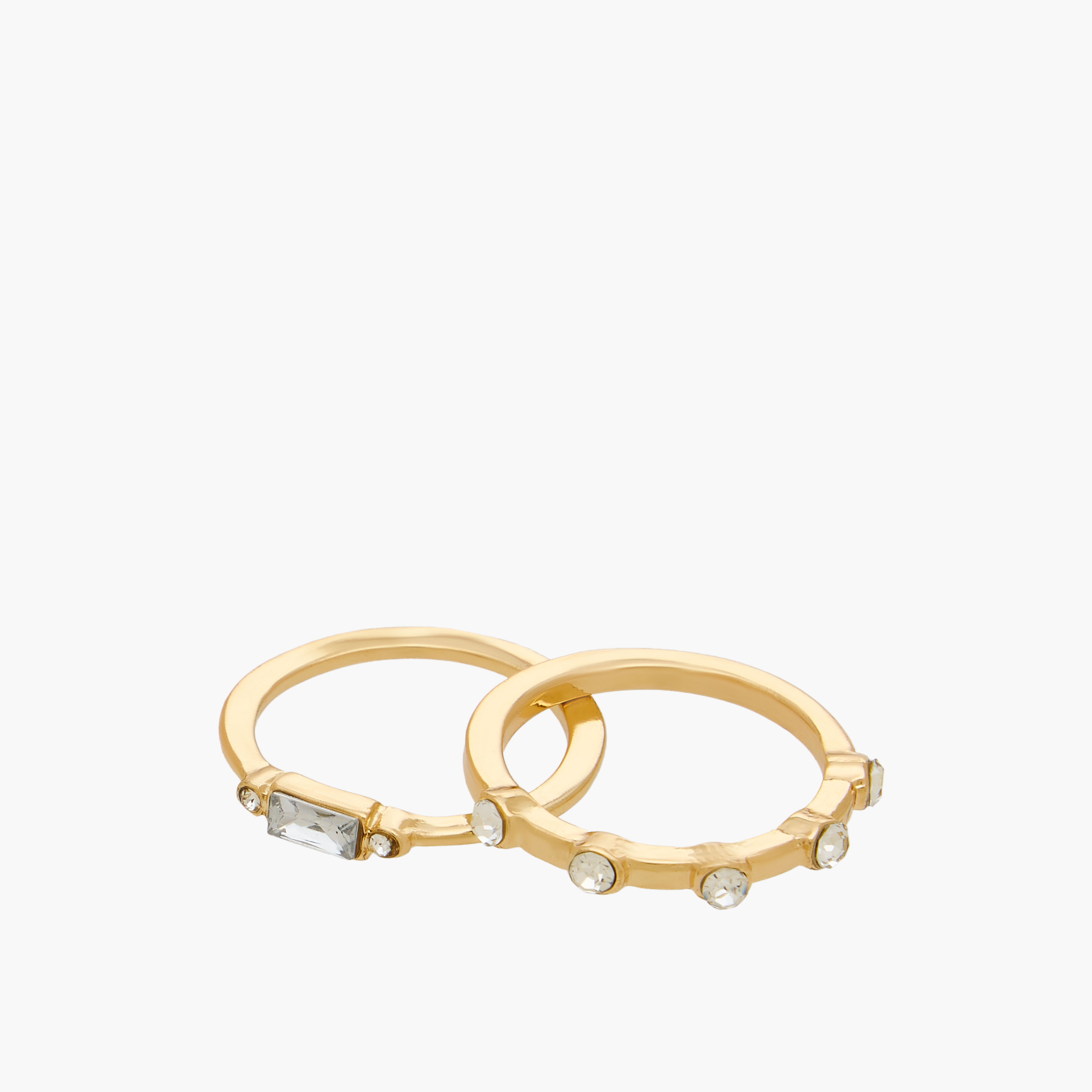 Stackable Assorted Gold Tone Ring - Set of 9-women-watchesandjewellery-jewellery-rings-image-3