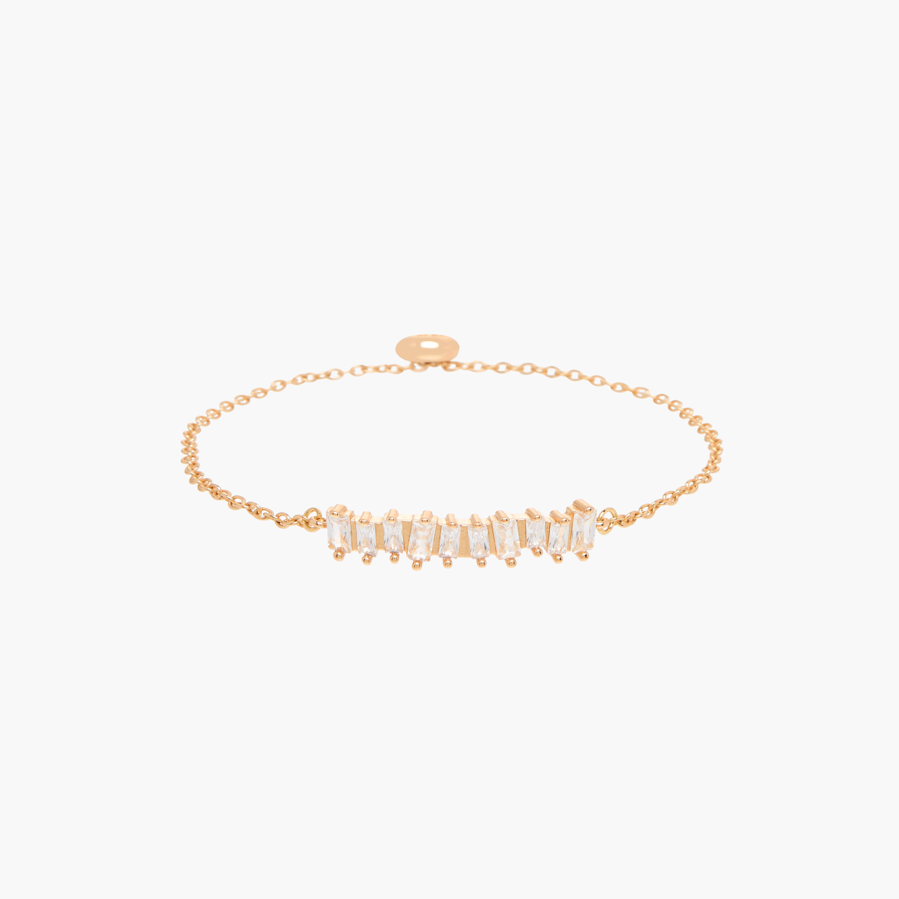 سوار معدن مزين بمكعبات زيركون وبقفل منزلق قابل للتعديل-women-watchesandjewellery-jewellery-banglesandbracelets-image-1
