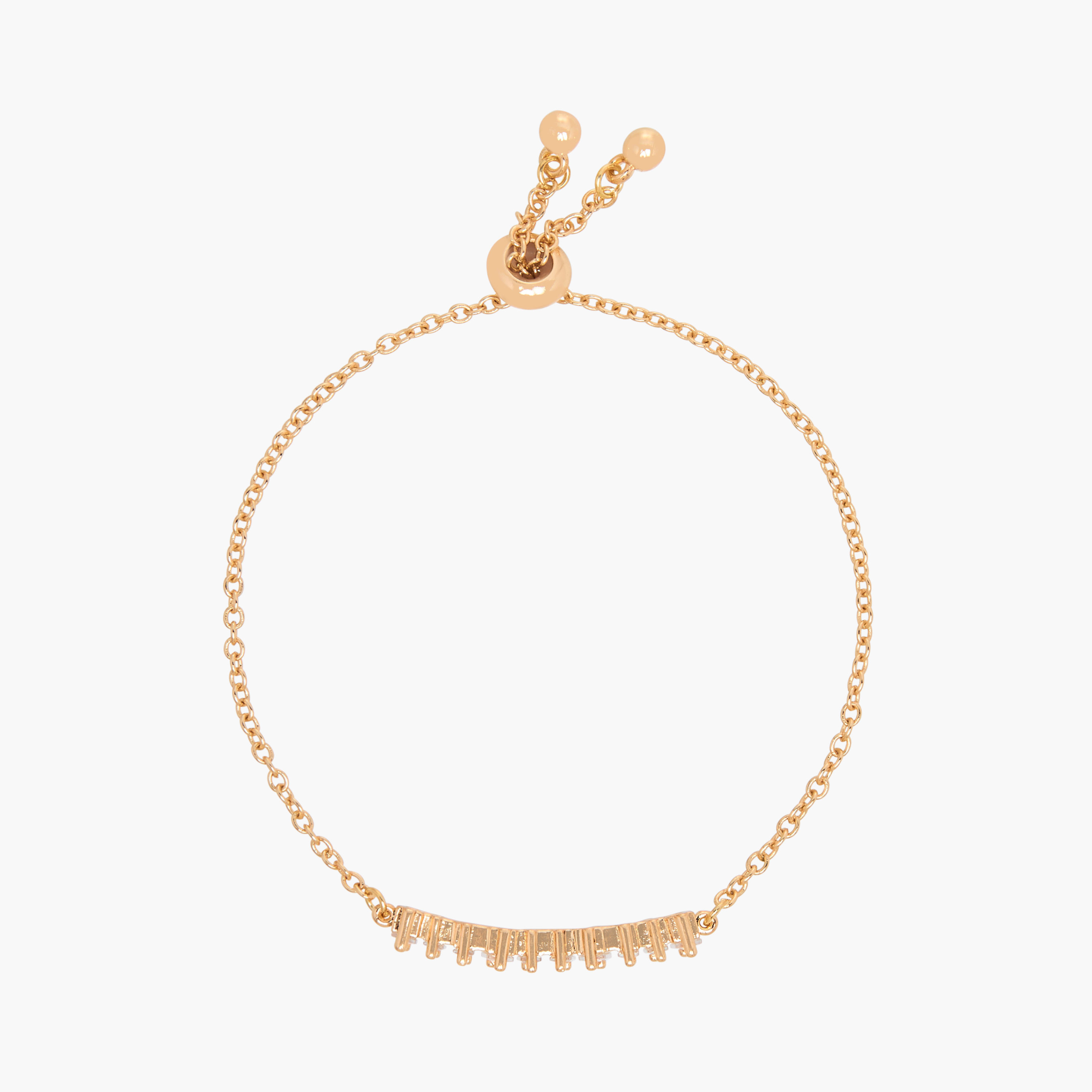 سوار معدن مزين بمكعبات زيركون وبقفل منزلق قابل للتعديل-women-watchesandjewellery-jewellery-banglesandbracelets-image-2