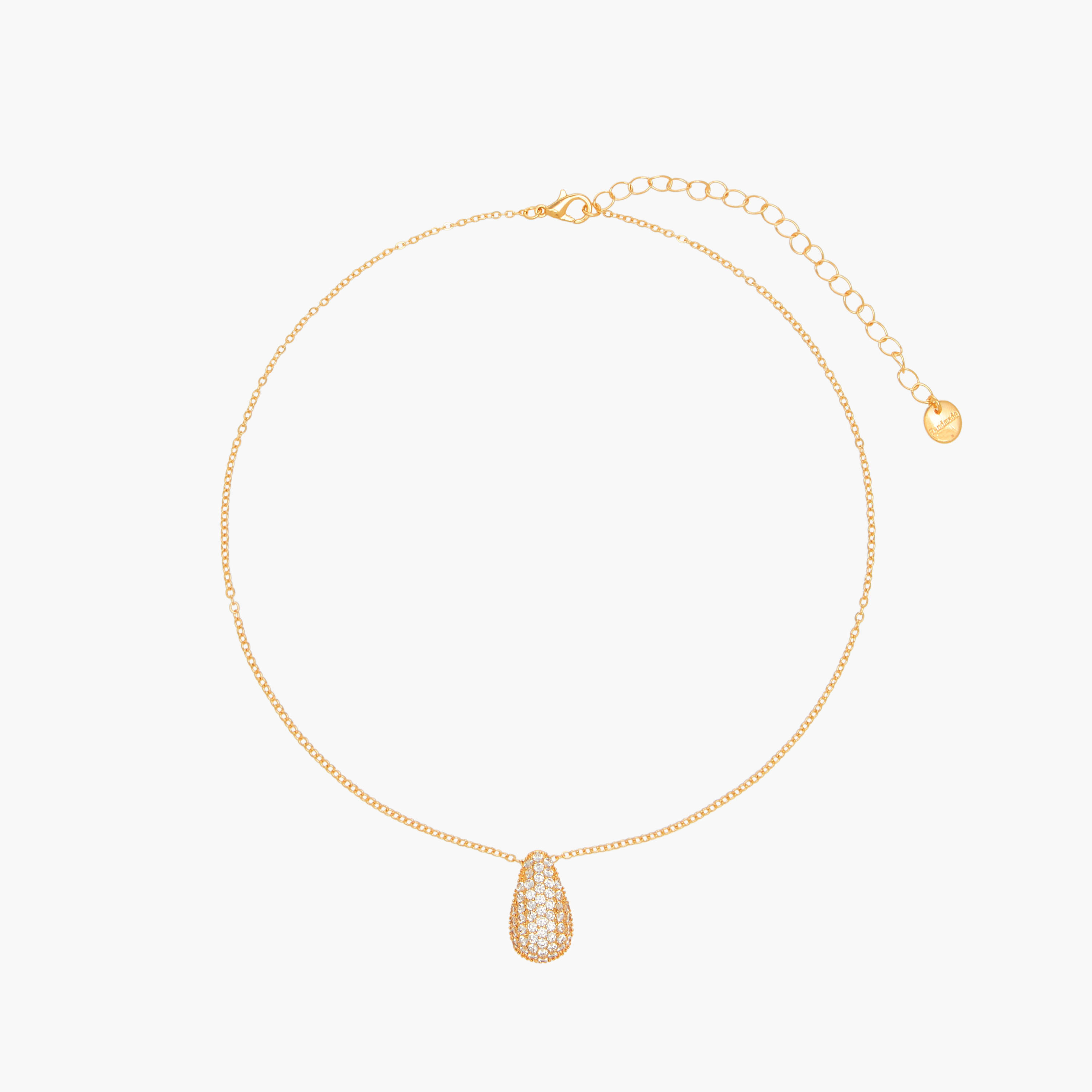 Metal Cubic Zirconia Embellished Pendant Necklace-women-watchesandjewellery-jewellery-necklacesandpendants-image-1