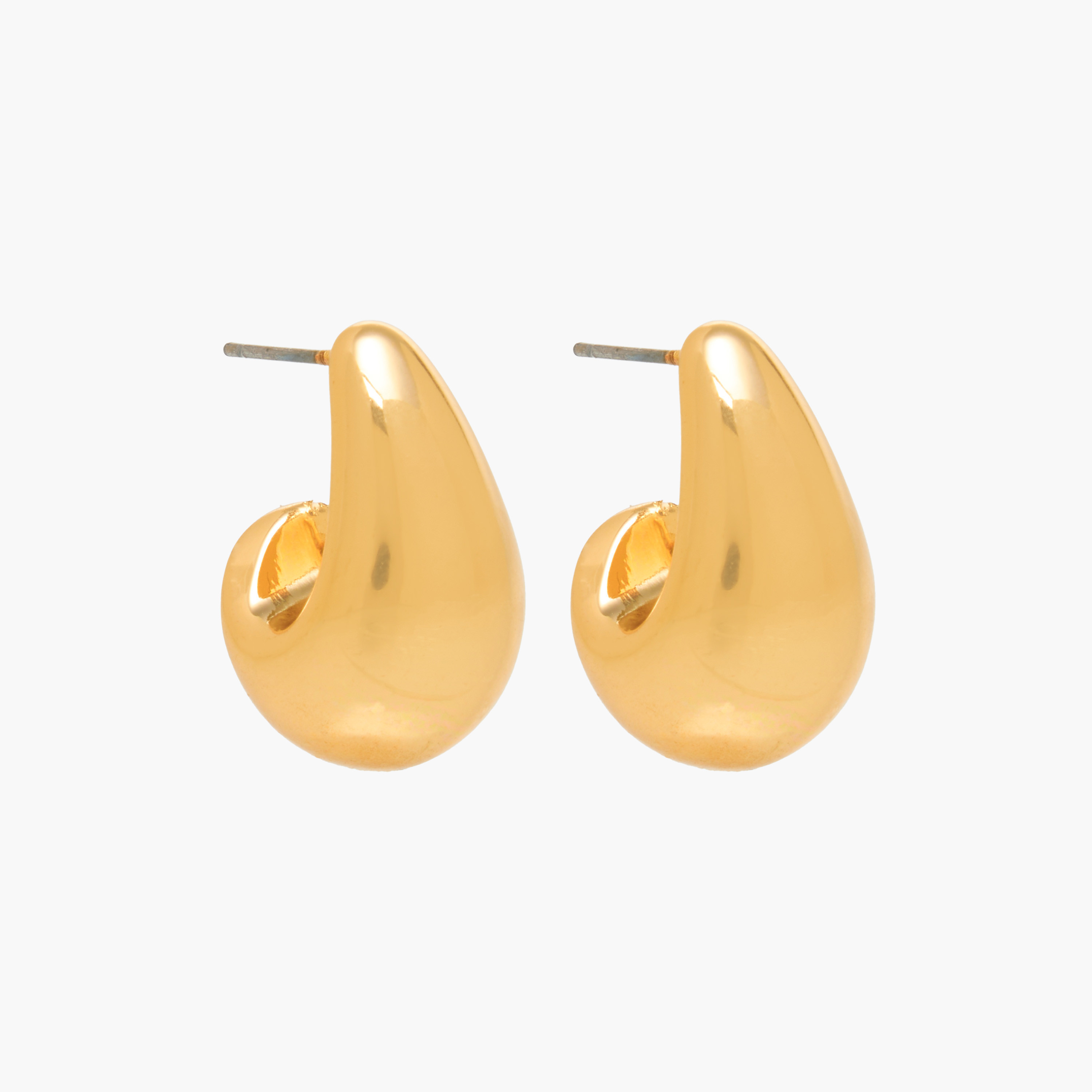 Pack of 3 Gold Tone Tear Drop Earrings with Pushback Closure-women-watchesandjewellery-jewellery-earrings-image-2