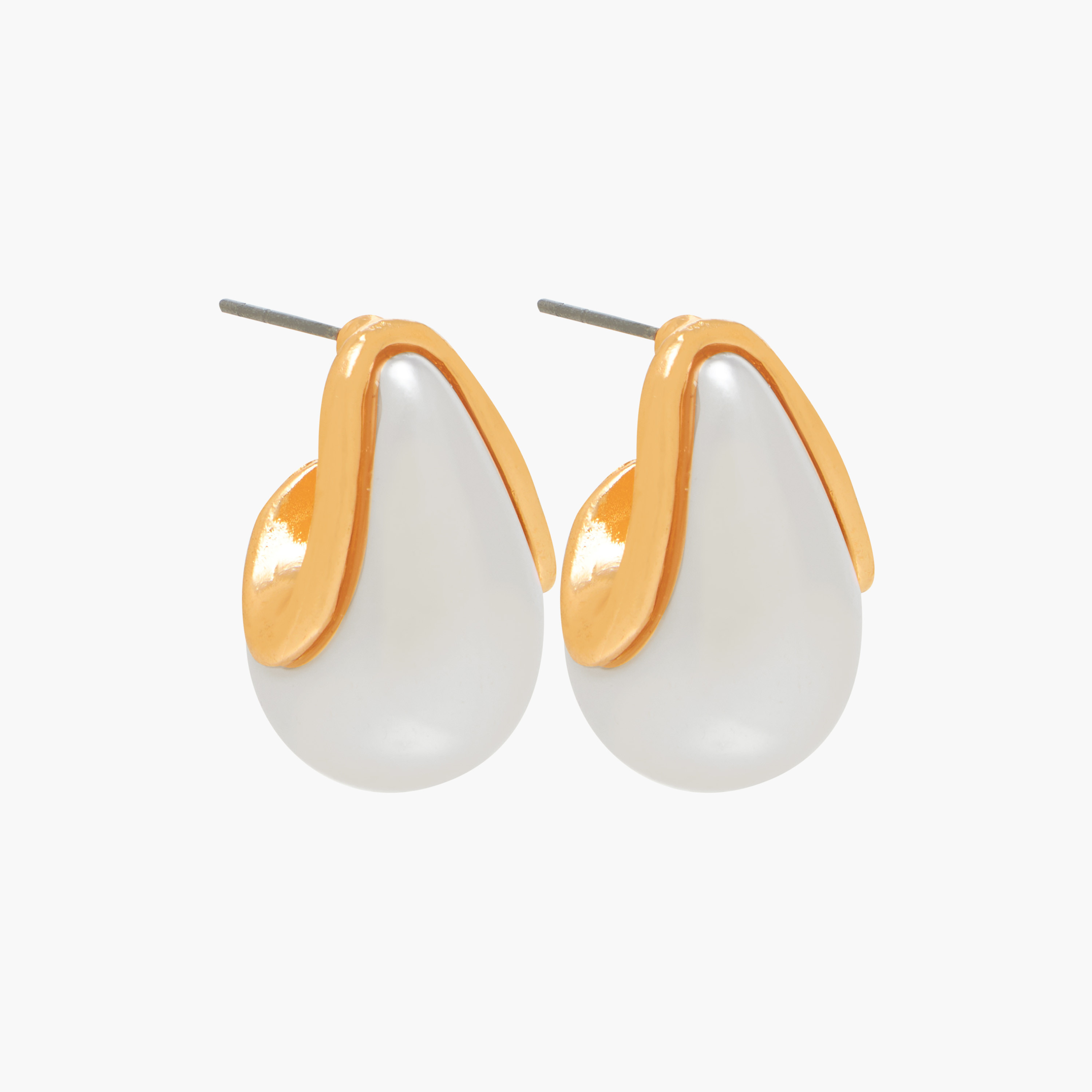 Pack of 3 Gold Tone Tear Drop Earrings with Pushback Closure-women-watchesandjewellery-jewellery-earrings-image-4