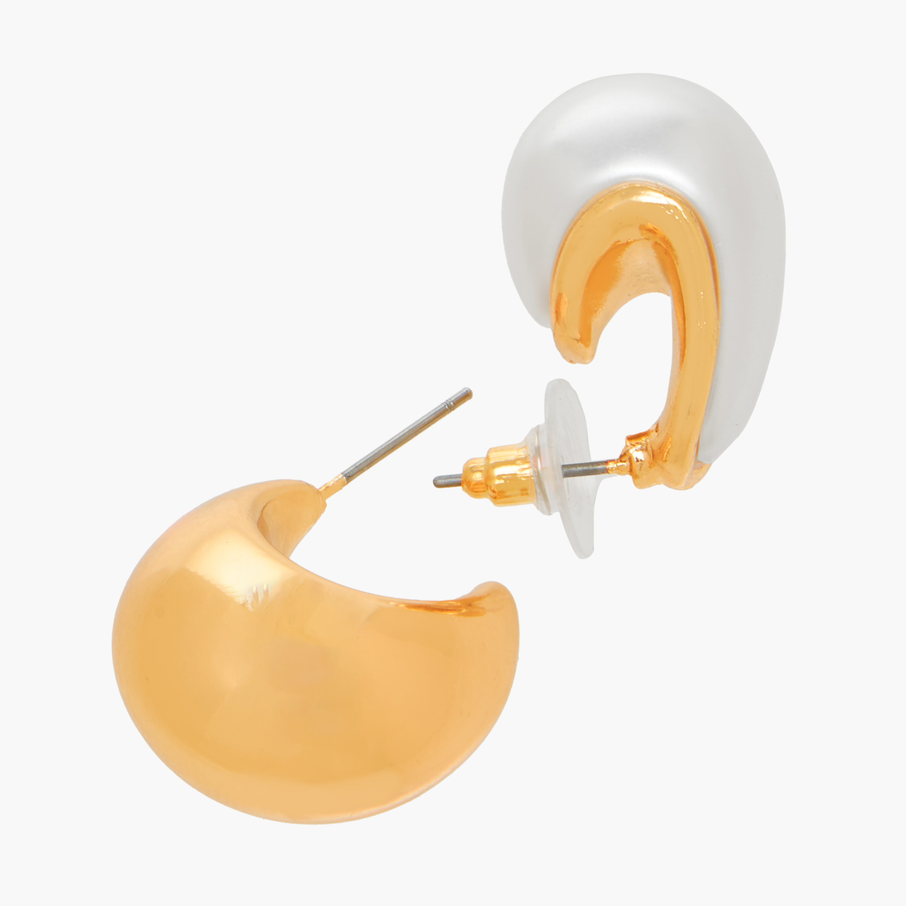 Pack of 3 Gold Tone Tear Drop Earrings with Pushback Closure-women-watchesandjewellery-jewellery-earrings-image-5