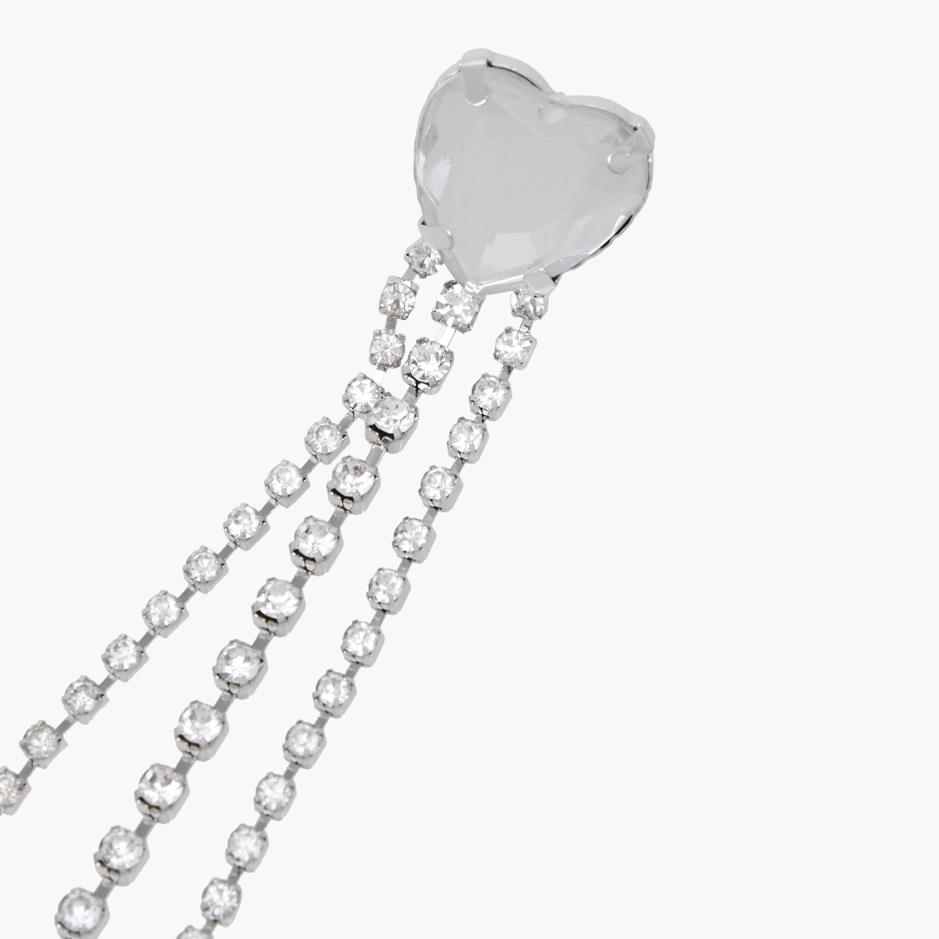 Metallic Embellished Dangler Earrings with Pushback Closure-women-watchesandjewellery-jewellery-earrings-image-4