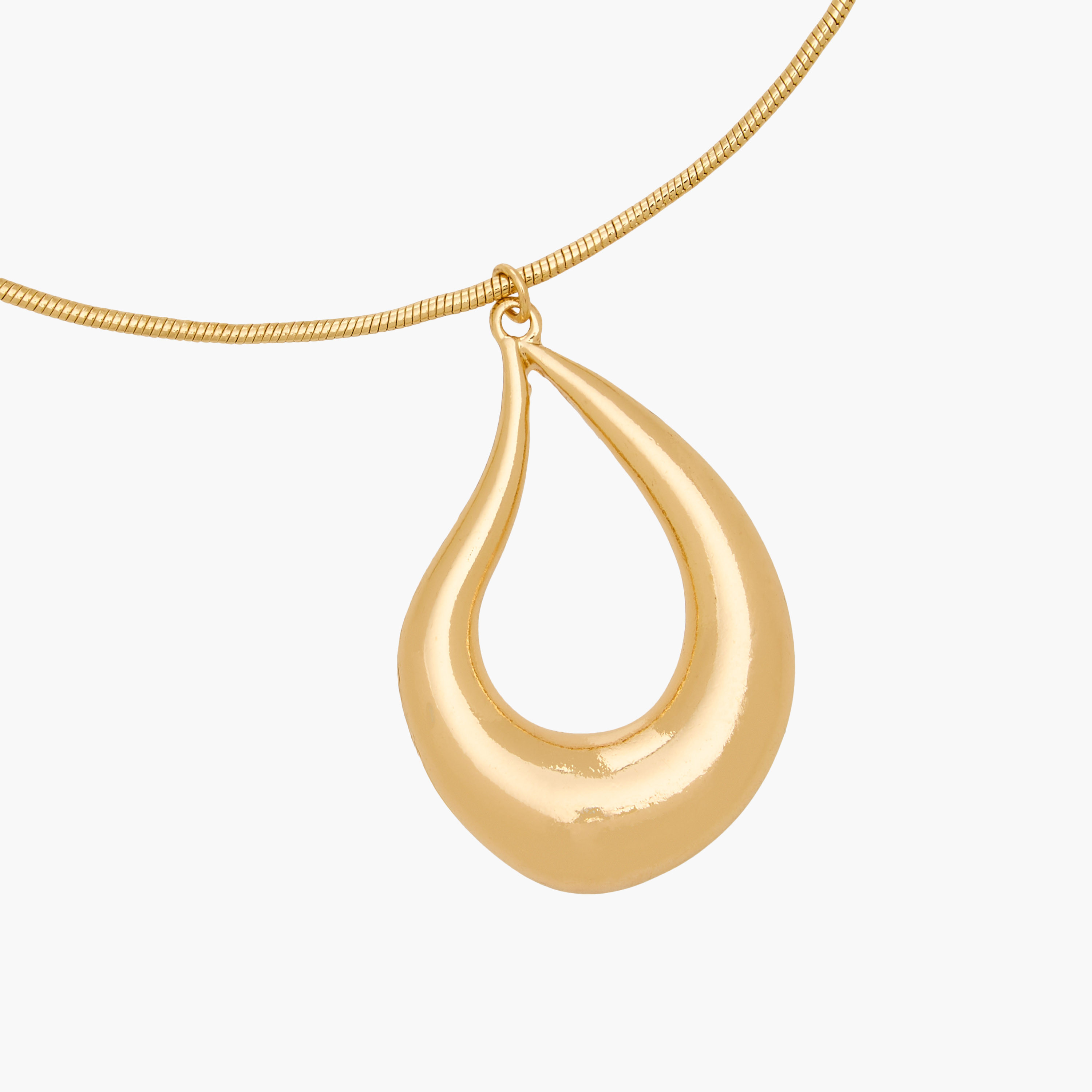 عقد بلون ذهبي وبدلاية قطرة-women-watchesandjewellery-jewellery-necklacesandpendants-image-3