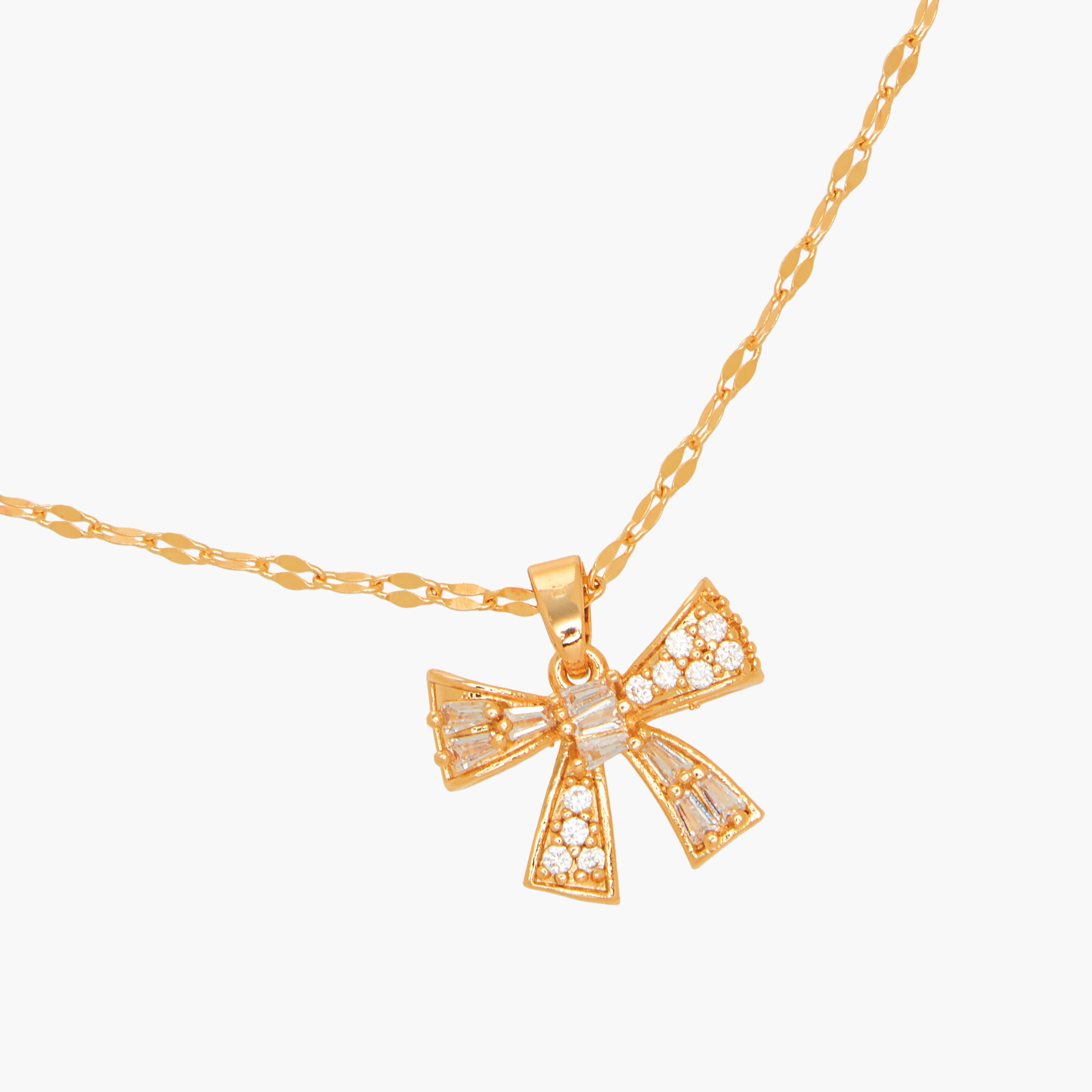 طقم حلق وعقد مزيّن بمكعب زيركون - قطعتين-women-watchesandjewellery-jewellery-jewellerysets-image-7