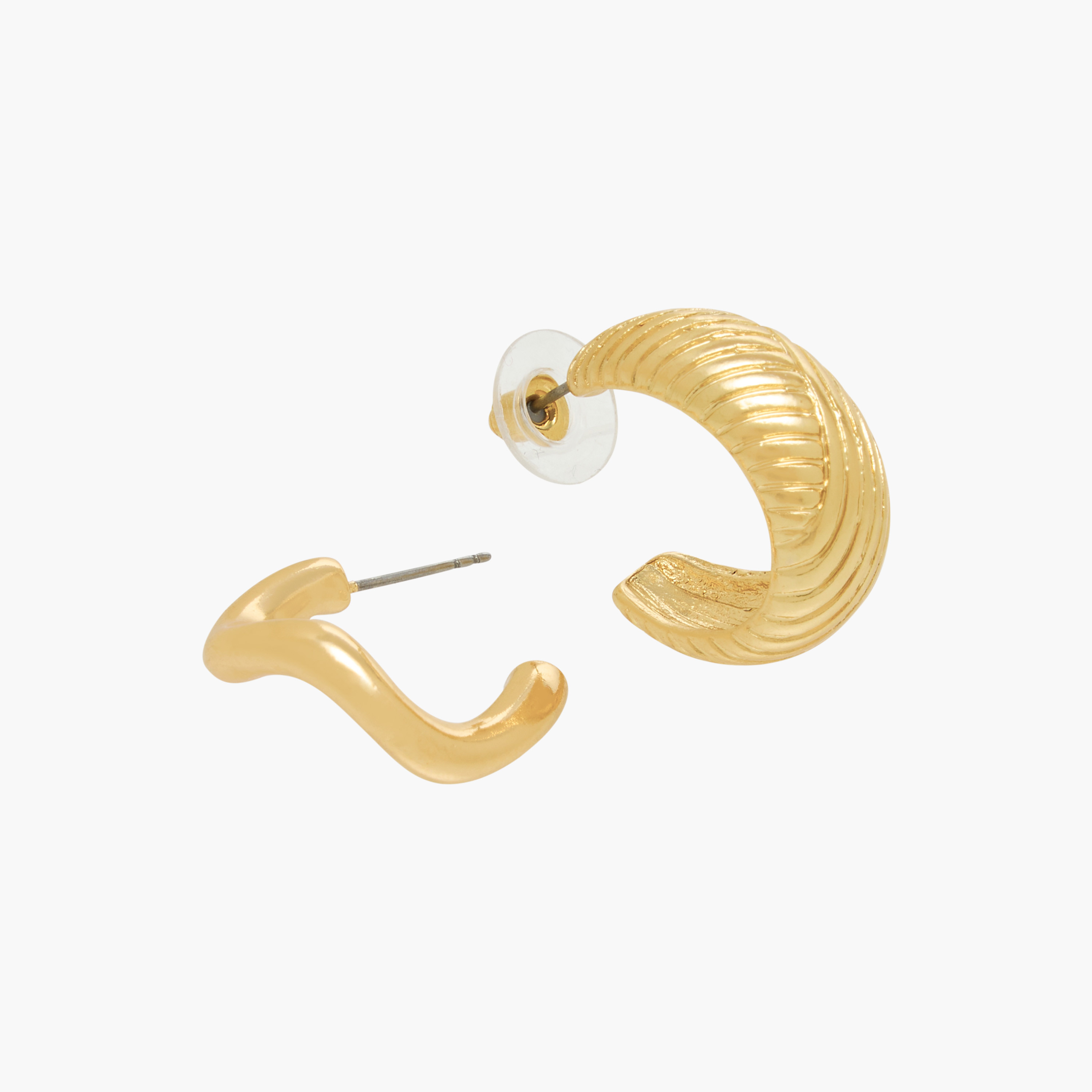 Pack of 6 Gold Tone Hoop Earrings with Pushback Closure-women-watchesandjewellery-jewellery-earrings-image-4