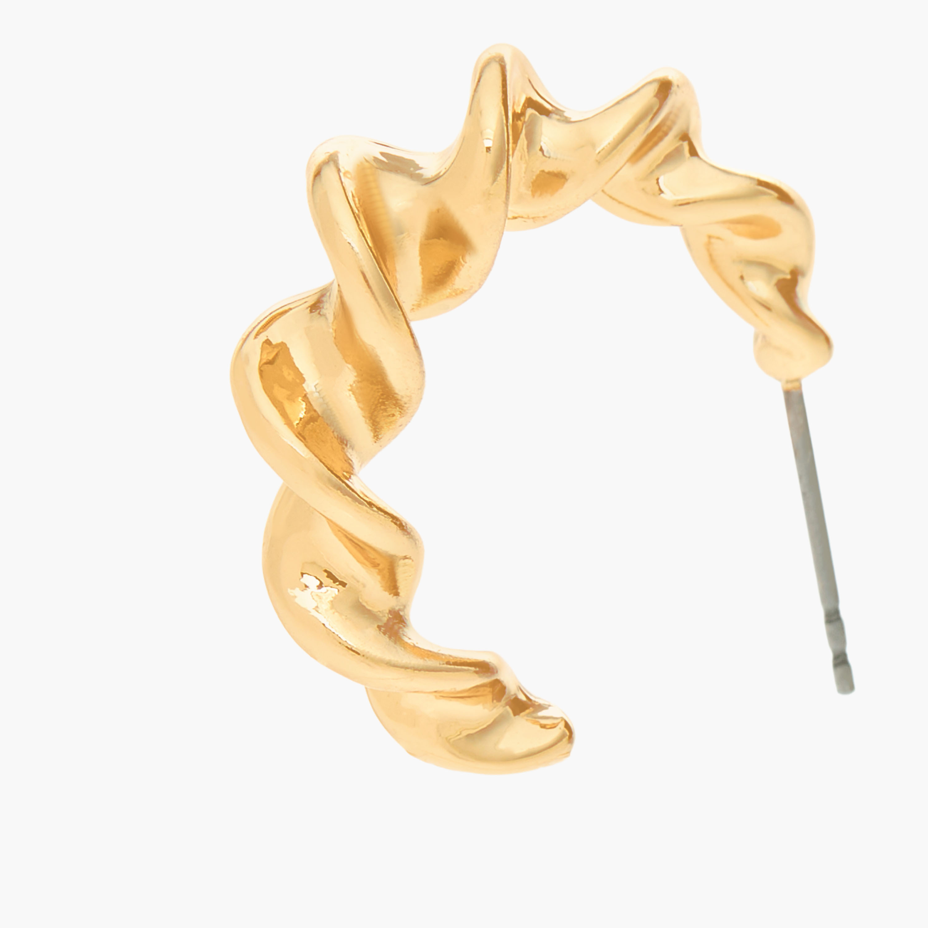 Pack of 6 Gold Tone Hoop Earrings with Pushback Closure-women-watchesandjewellery-jewellery-earrings-image-4
