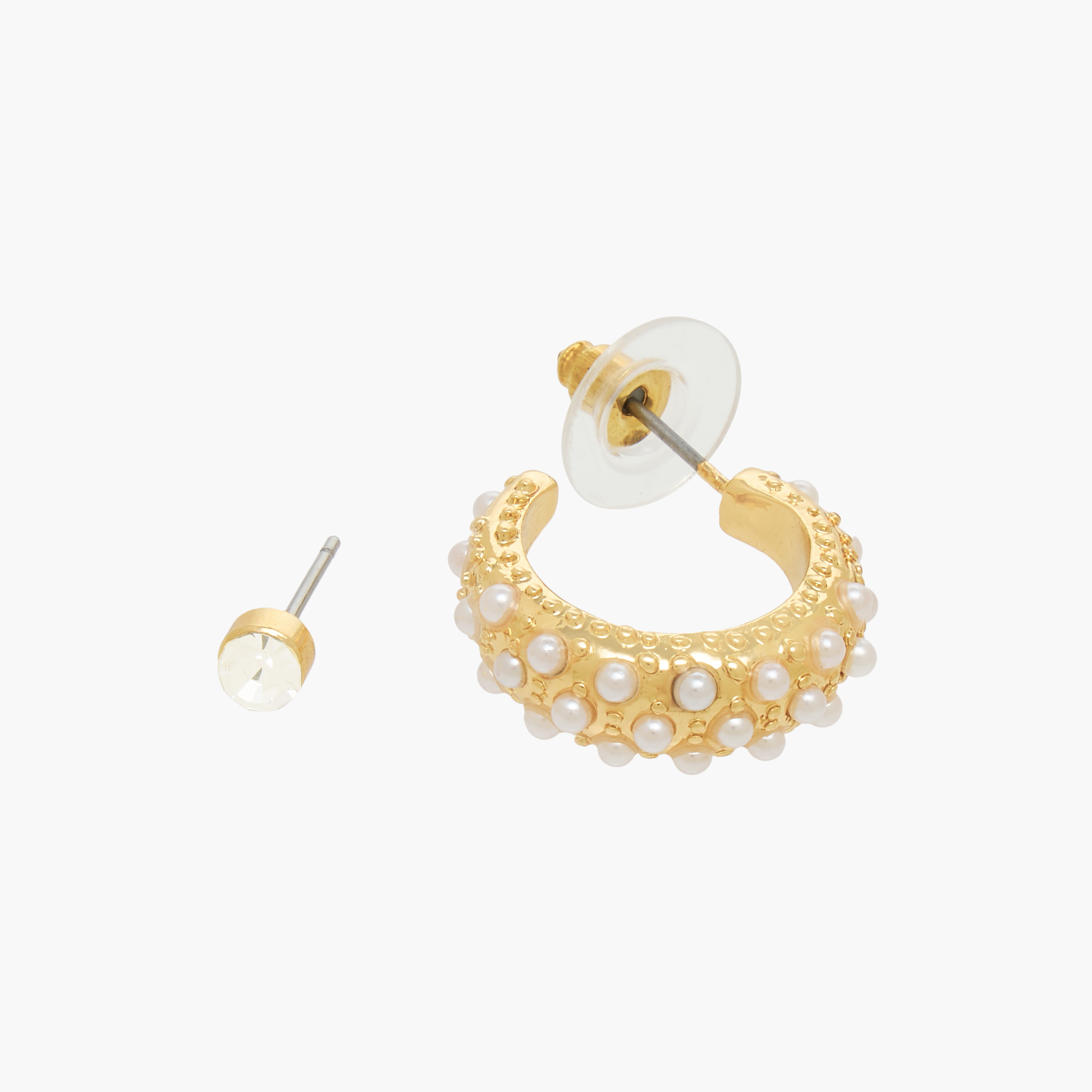 Pack of 9 Metallic Assorted Earrings with Pushback Closure-women-watchesandjewellery-jewellery-earrings-image-4