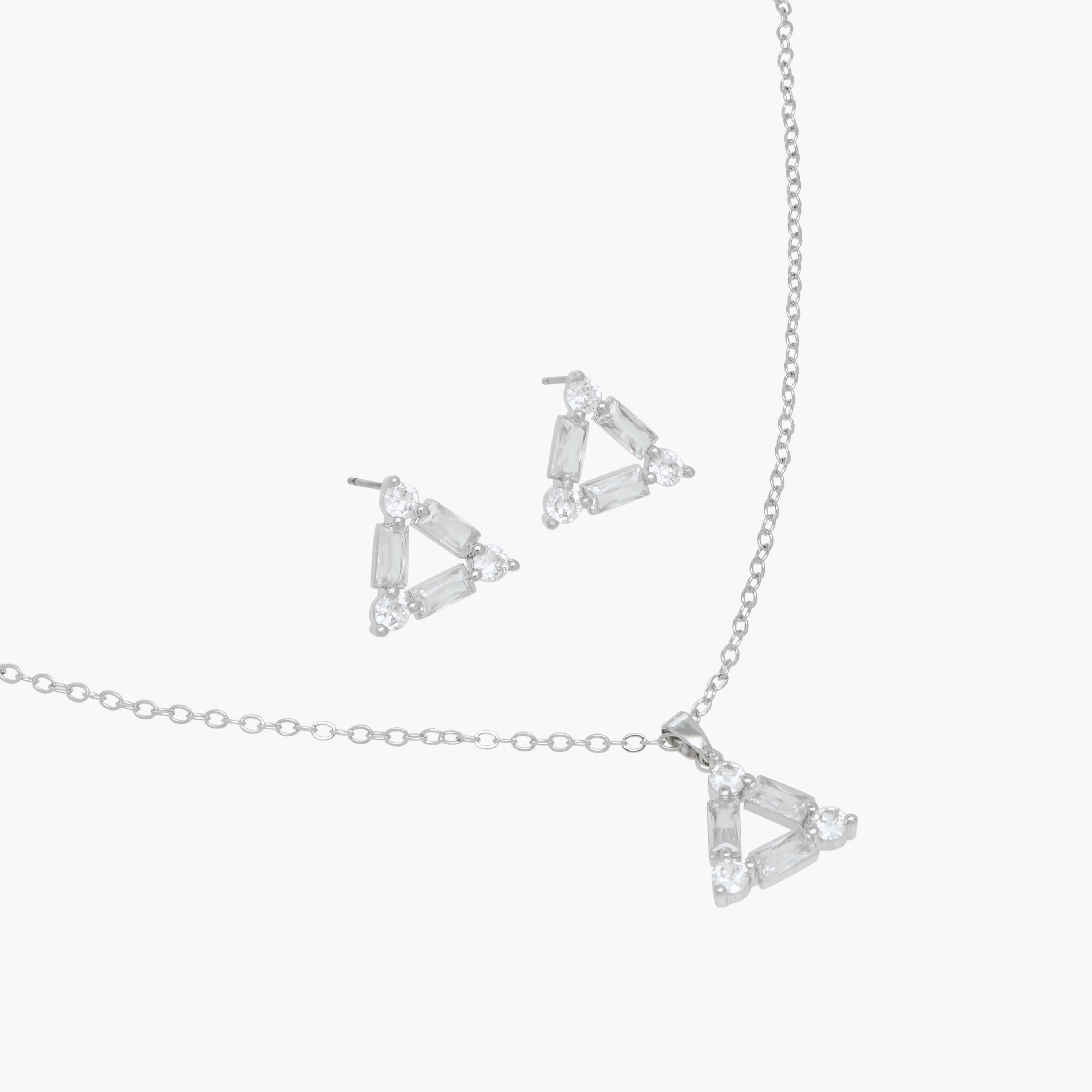 Set of 2 - Embellished Cubic Zirconia Necklace and Earrings-women-watchesandjewellery-jewellery-jewellerysets-image-4