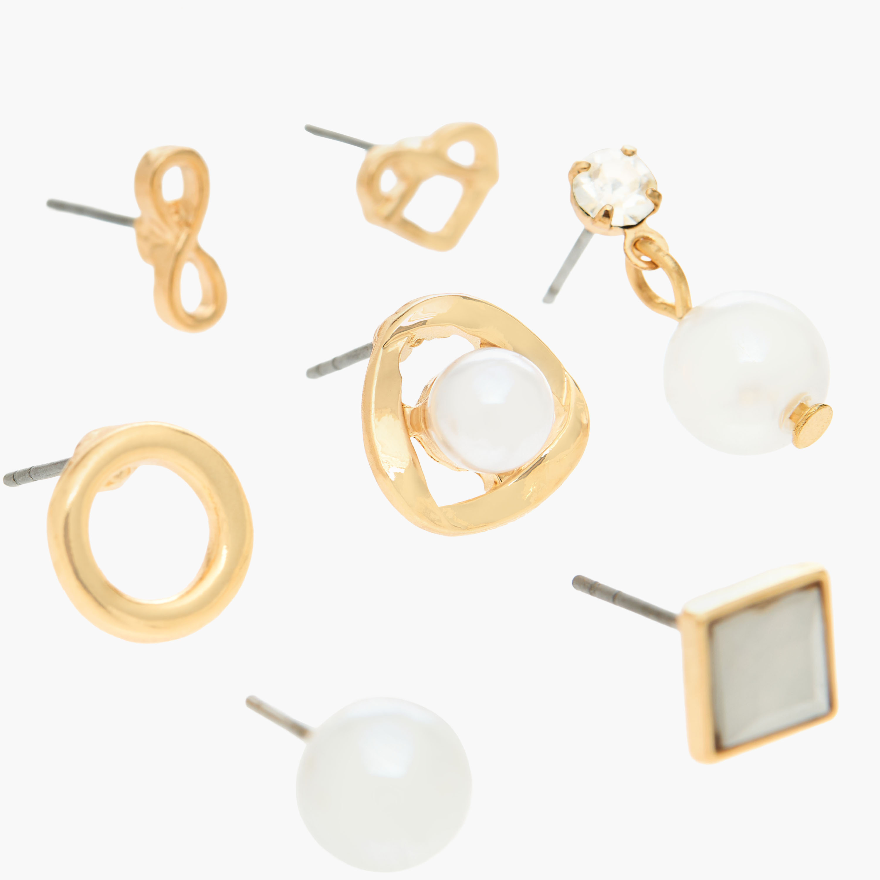 Pack of 20 Assorted Stud Earrings with Pushback Closure-women-watchesandjewellery-jewellery-earrings-image-3