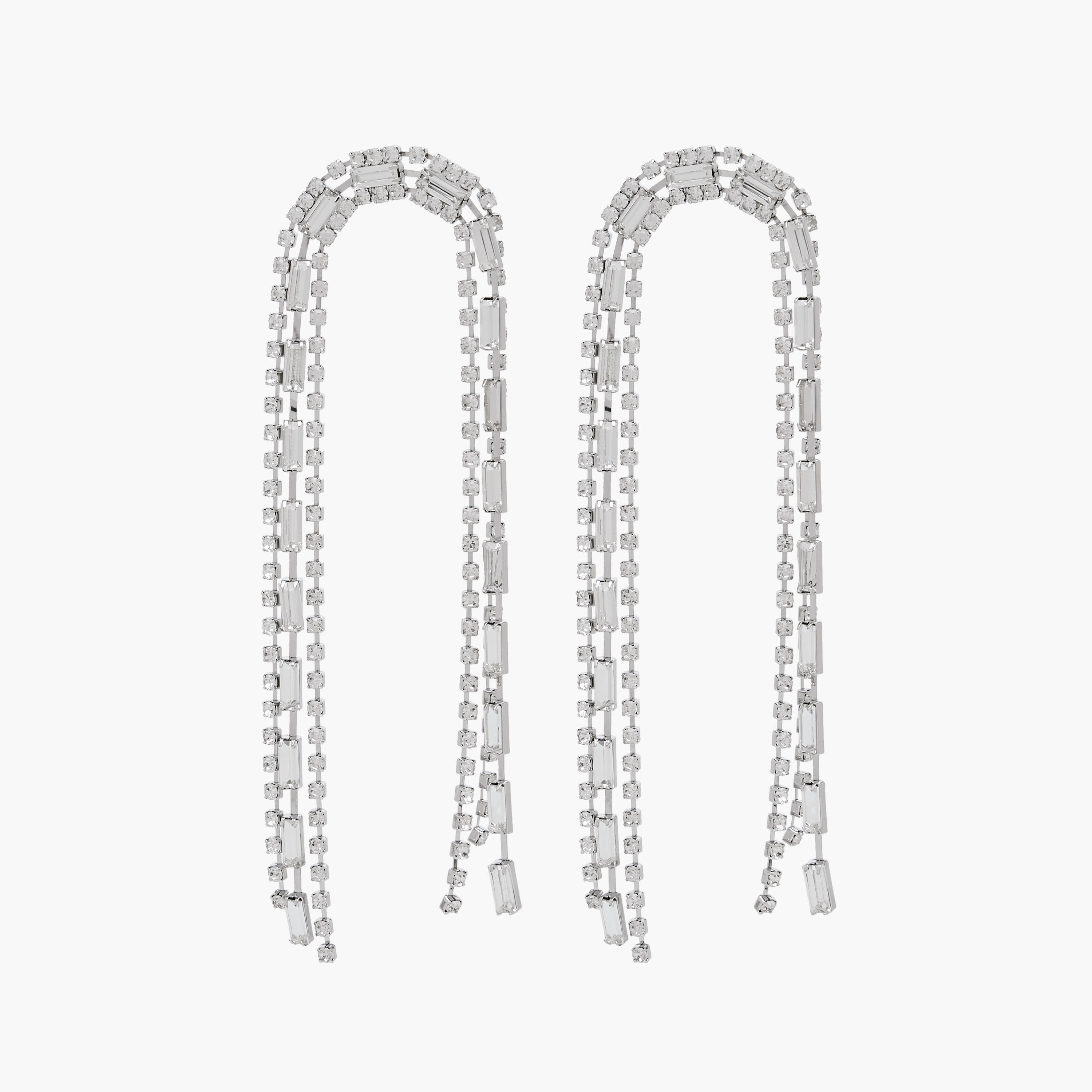 Silver Tone Dangler Earrings with Pushback Closure-women-watchesandjewellery-jewellery-earrings-image-1