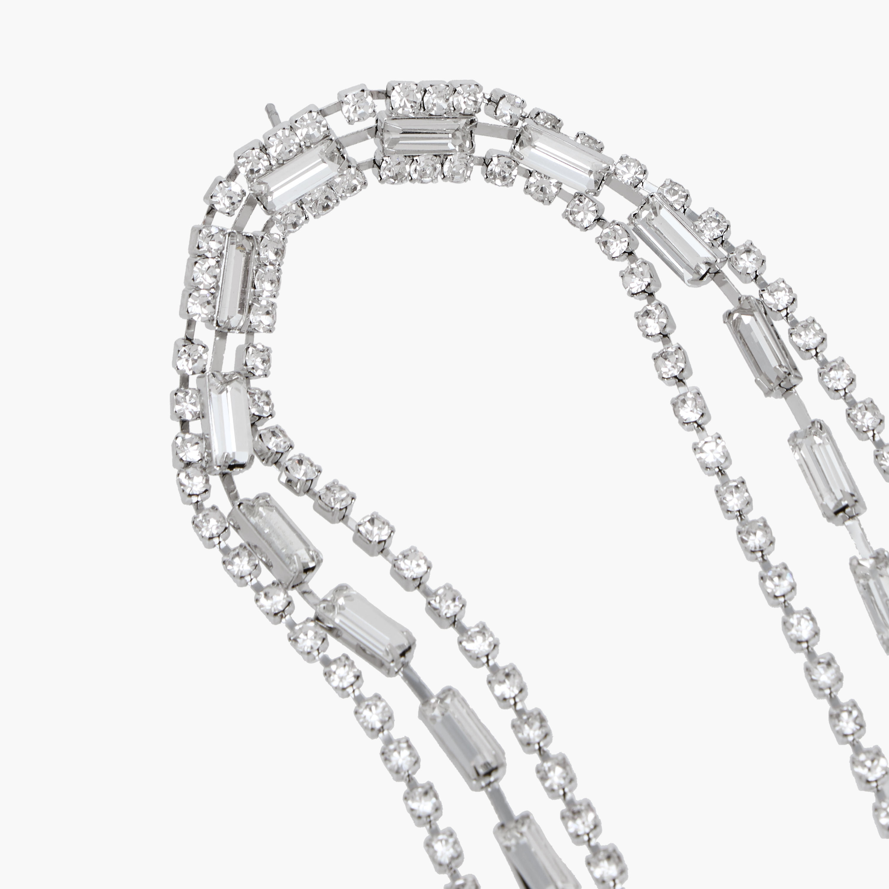 Silver Tone Dangler Earrings with Pushback Closure-women-watchesandjewellery-jewellery-earrings-image-4