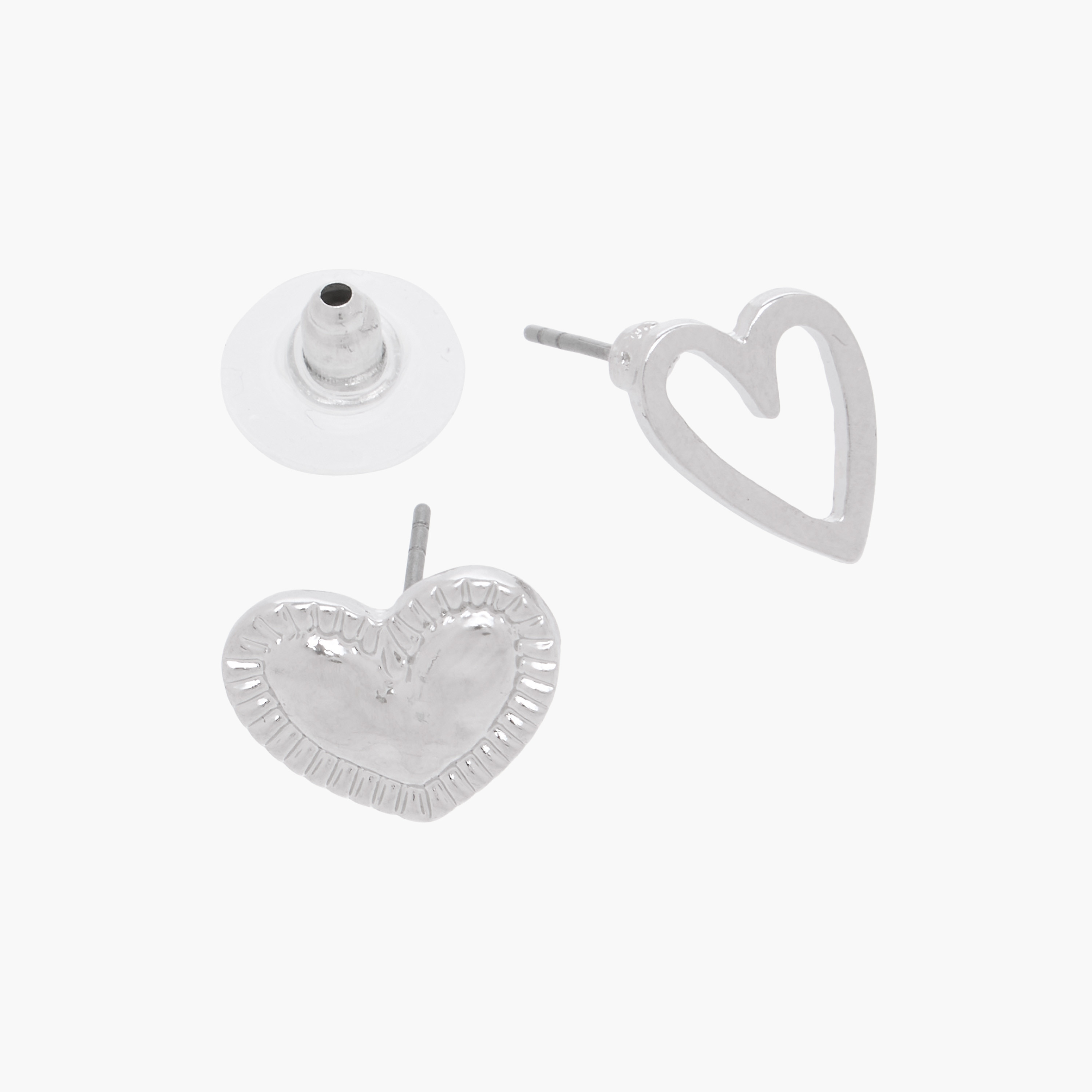 Pack of 30 Silver Tone Earrings with Pushback Closure-women-watchesandjewellery-jewellery-earrings-image-4