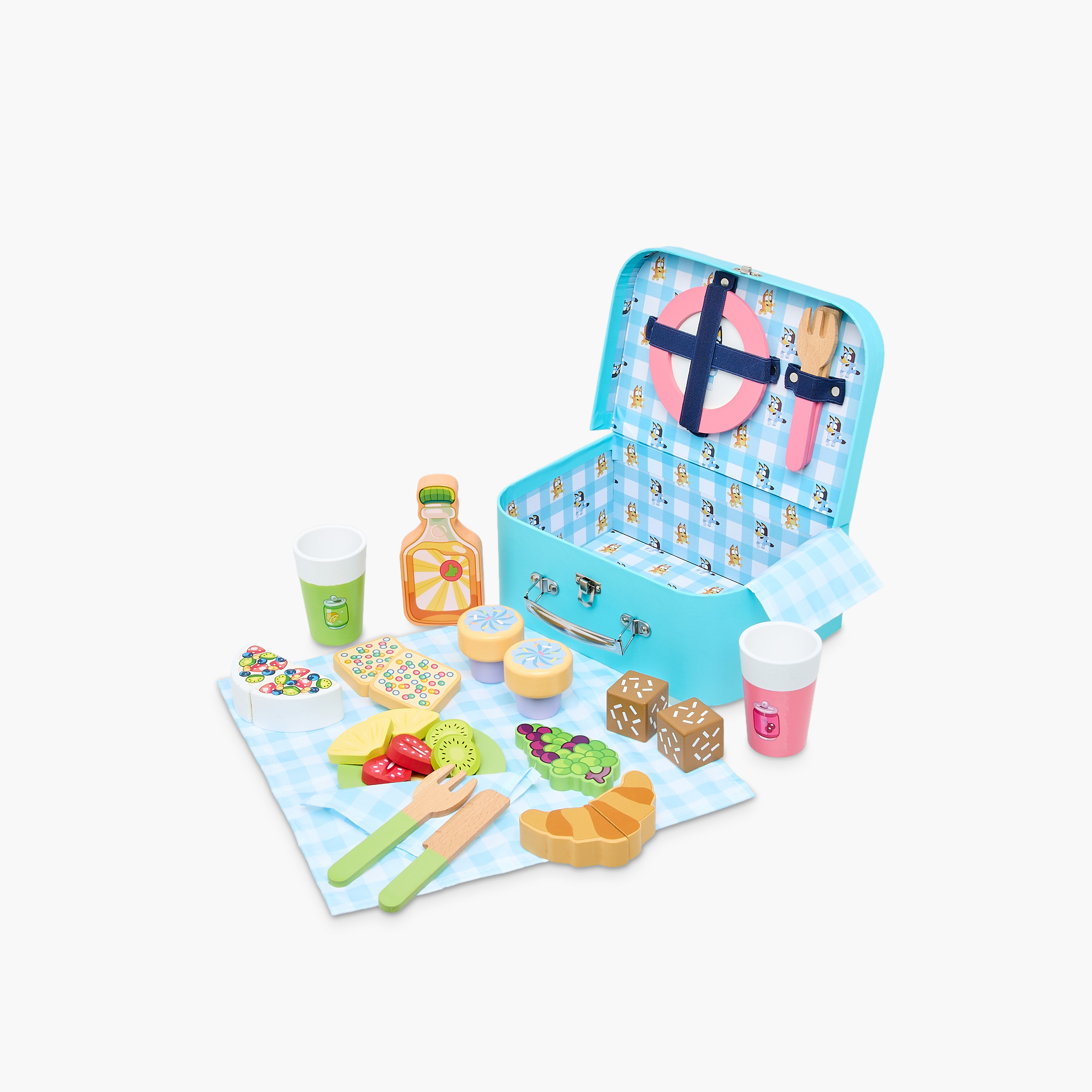 Bluey 30-Piece Wooden Picnic Playset-toys-roleplay-playfoods-image-1