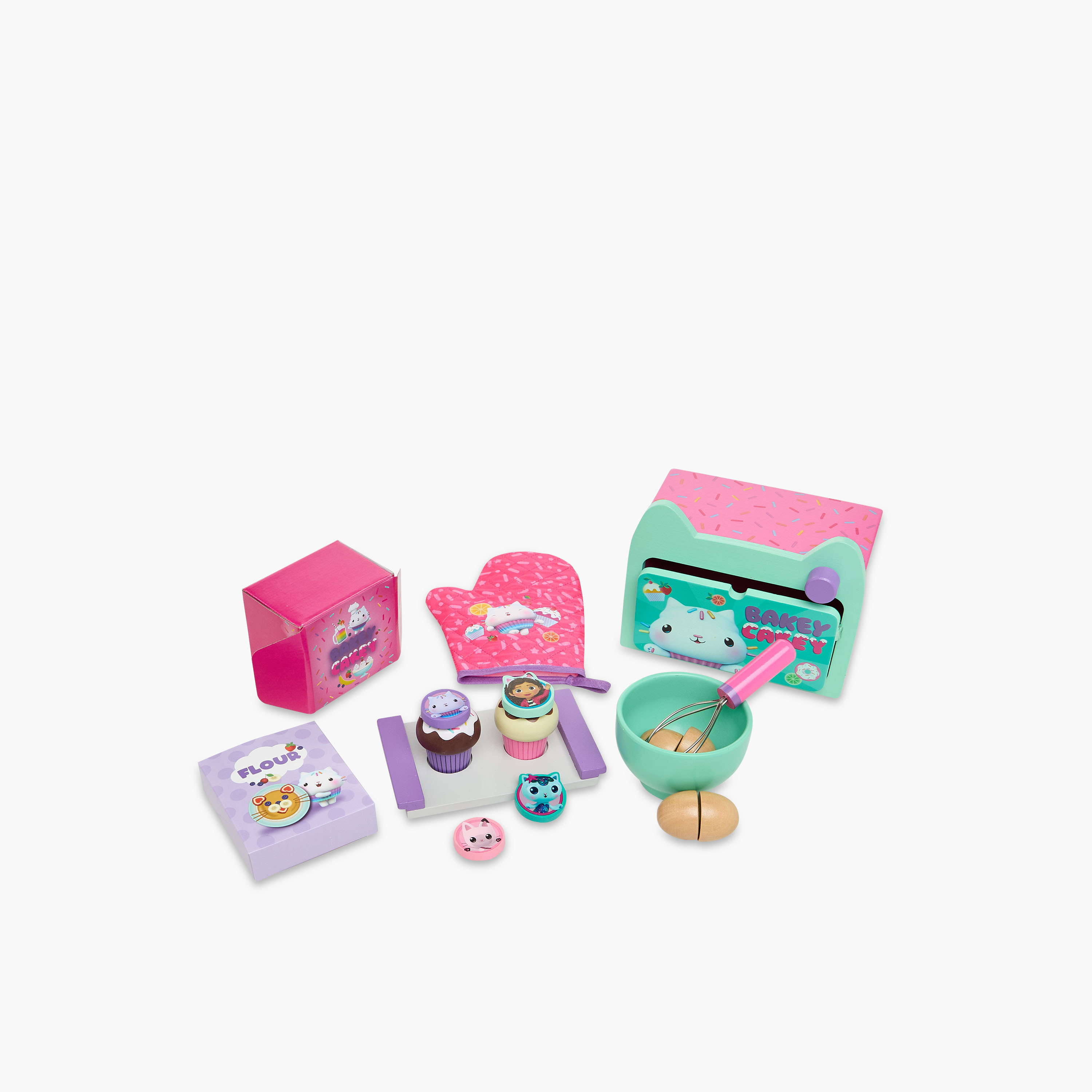 Gabby's Dollhouse 15-Piece Cakey Cat Oven and Baking Set-toys-roleplay-playfoods-image-1
