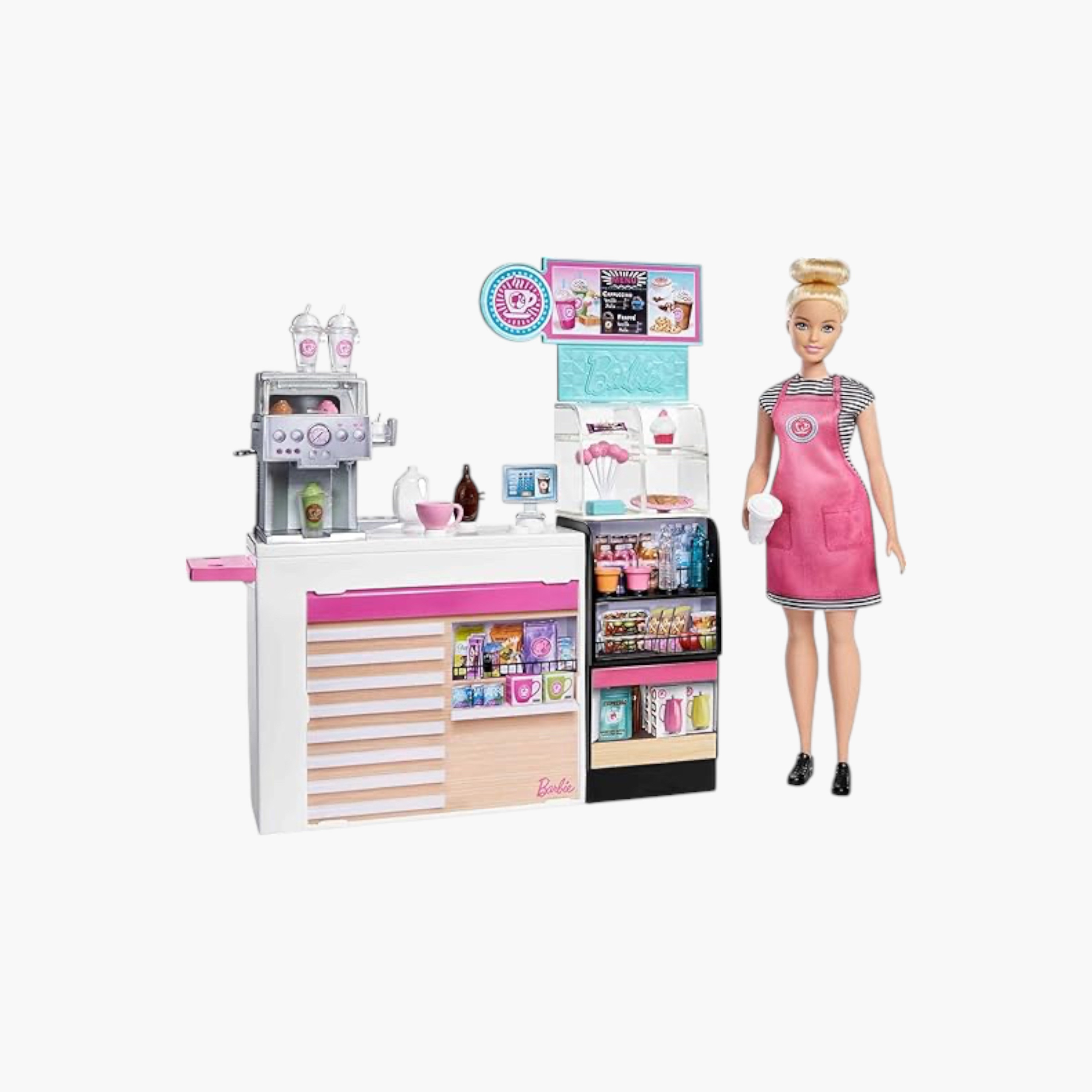 Barbie Coffee Shop Fashion Doll Playset-toys-dollsandplaysets-dollplaysets-image-1
