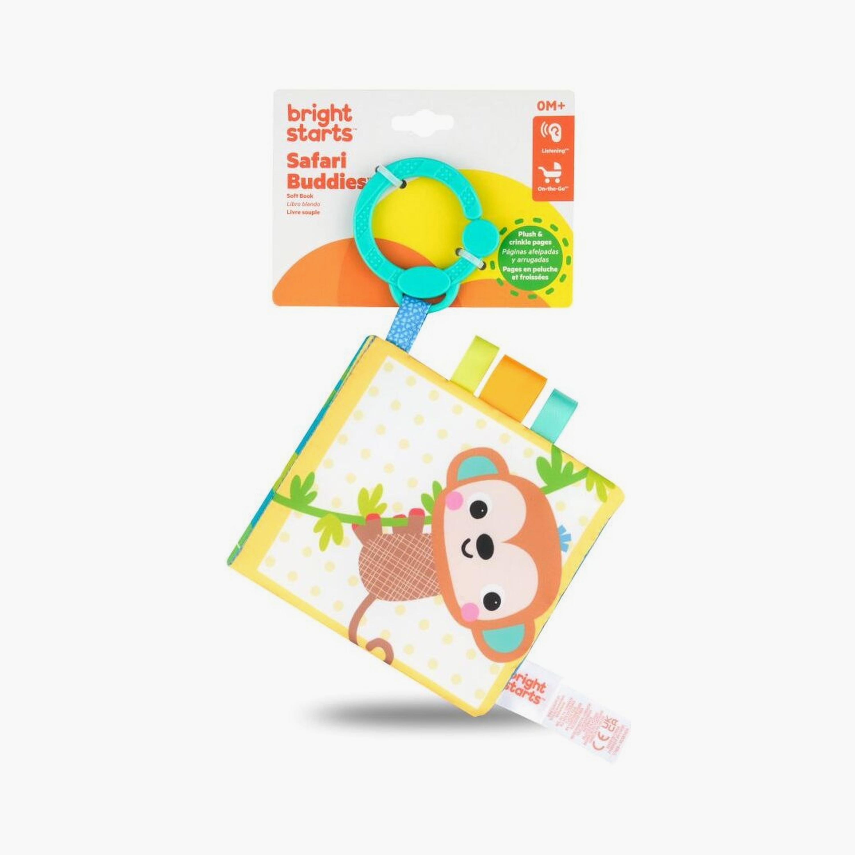 Bright Starts Safari Buddies Soft Crinkle Book-toys-babyandtoddlertoys-learningtoys-image-2
