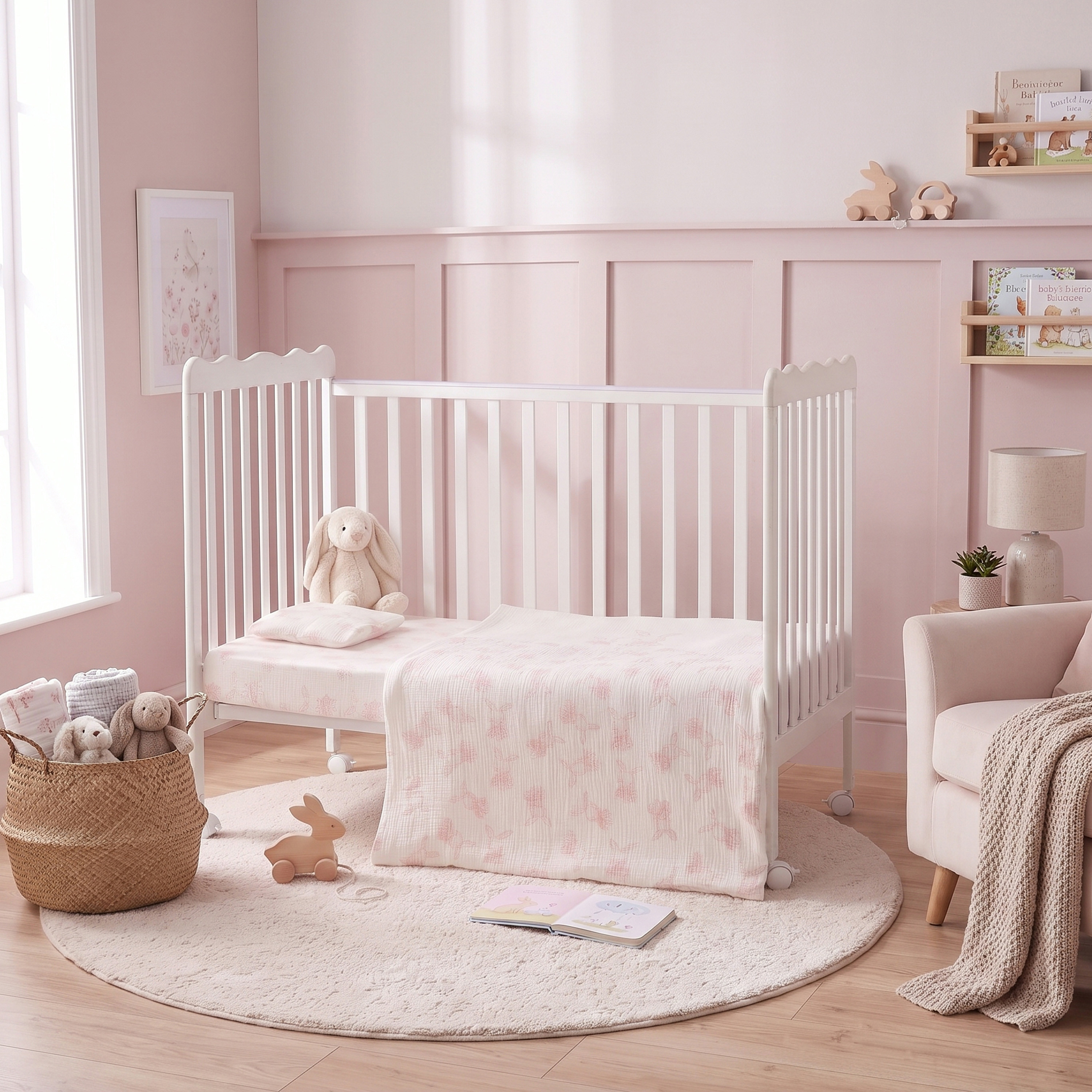 طقم لحاف 3 قطع بطبعات أرنب من جونيورز - 58x45x41 سم-baby-nursery-babybedding-image-10