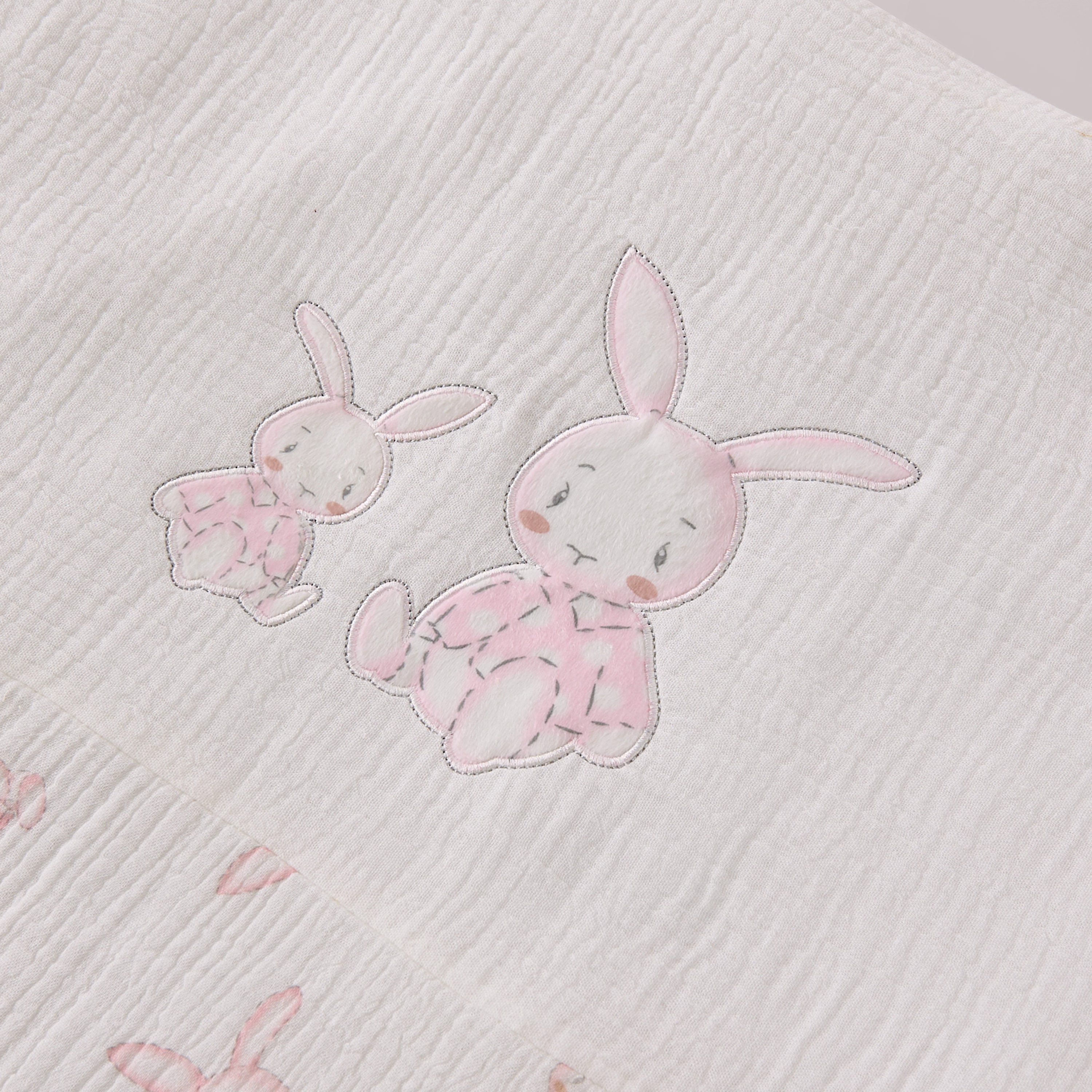 طقم لحاف 3 قطع بطبعات أرنب من جونيورز - 58x45x41 سم-baby-nursery-babybedding-image-8