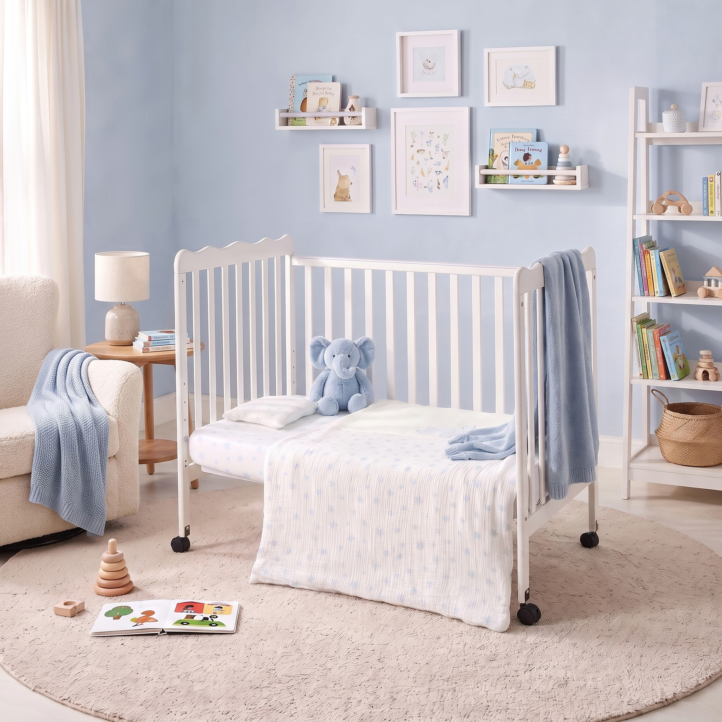 طقم لحاف 3 قطع بطبعات أرنب من جونيورز - 58x45x41 سم-baby-nursery-babybedding-image-10
