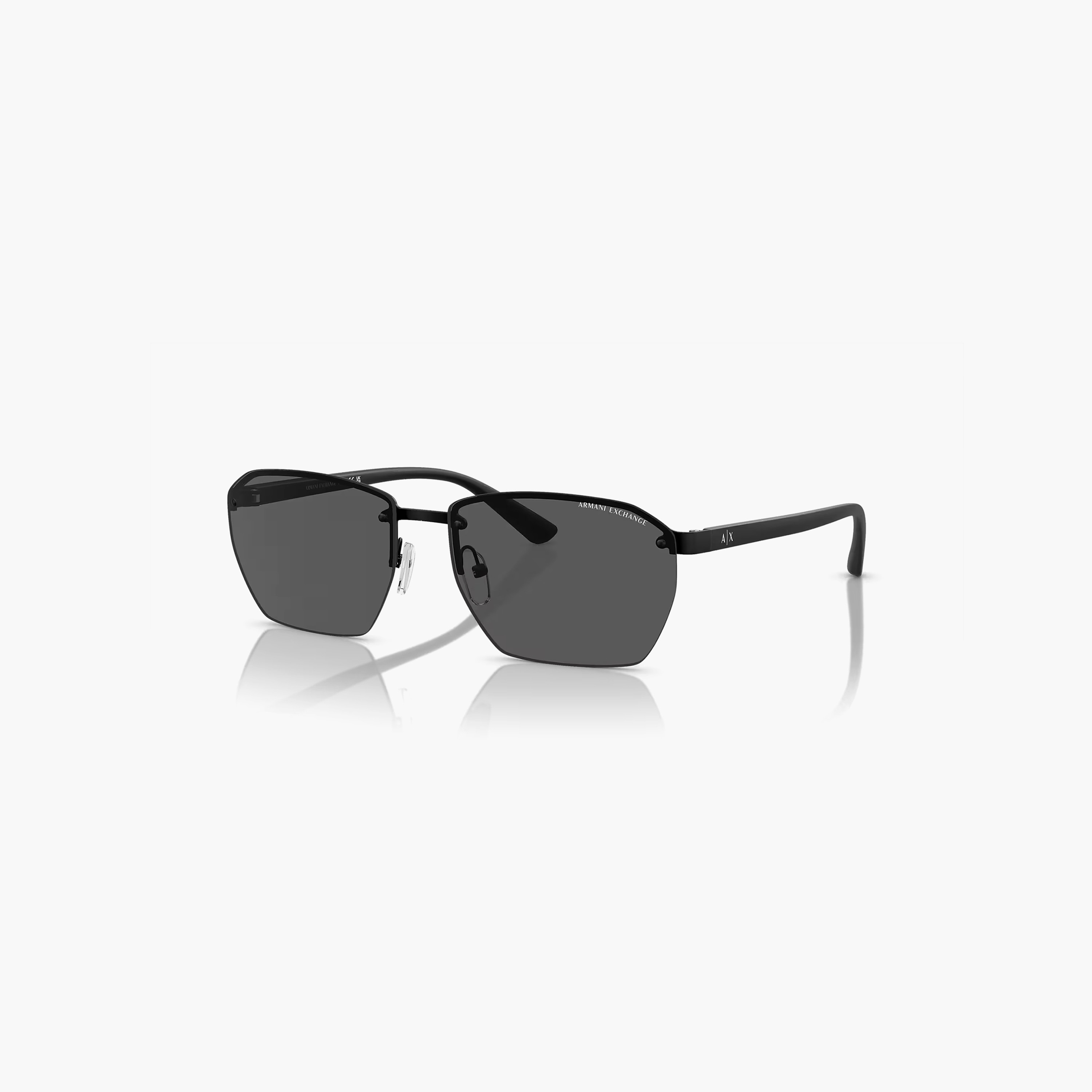 Armani Exchange Unisex Rectangle Grey Sunglasses | 0AX2048S600087-men-sunglasses-image-1