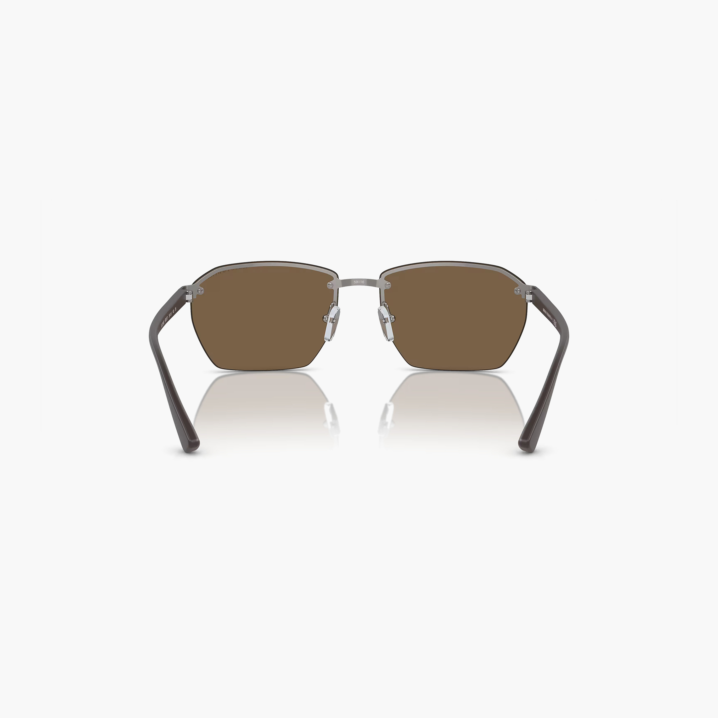 Armani Exchange Unisex Rectangle Brown Sunglasses | 0AX2048S608573-men-sunglasses-image-3