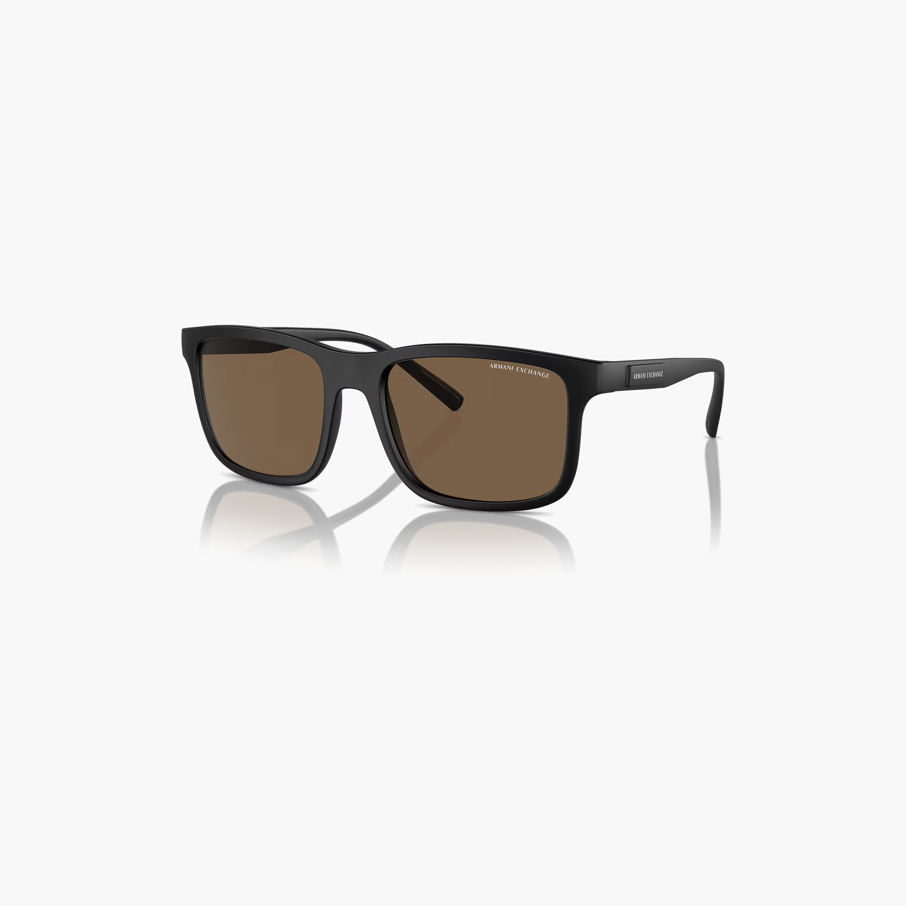 Armani Exchange Men Rectangle Brown Sunglasses | 0AX4145S807873-men-sunglasses-image-1