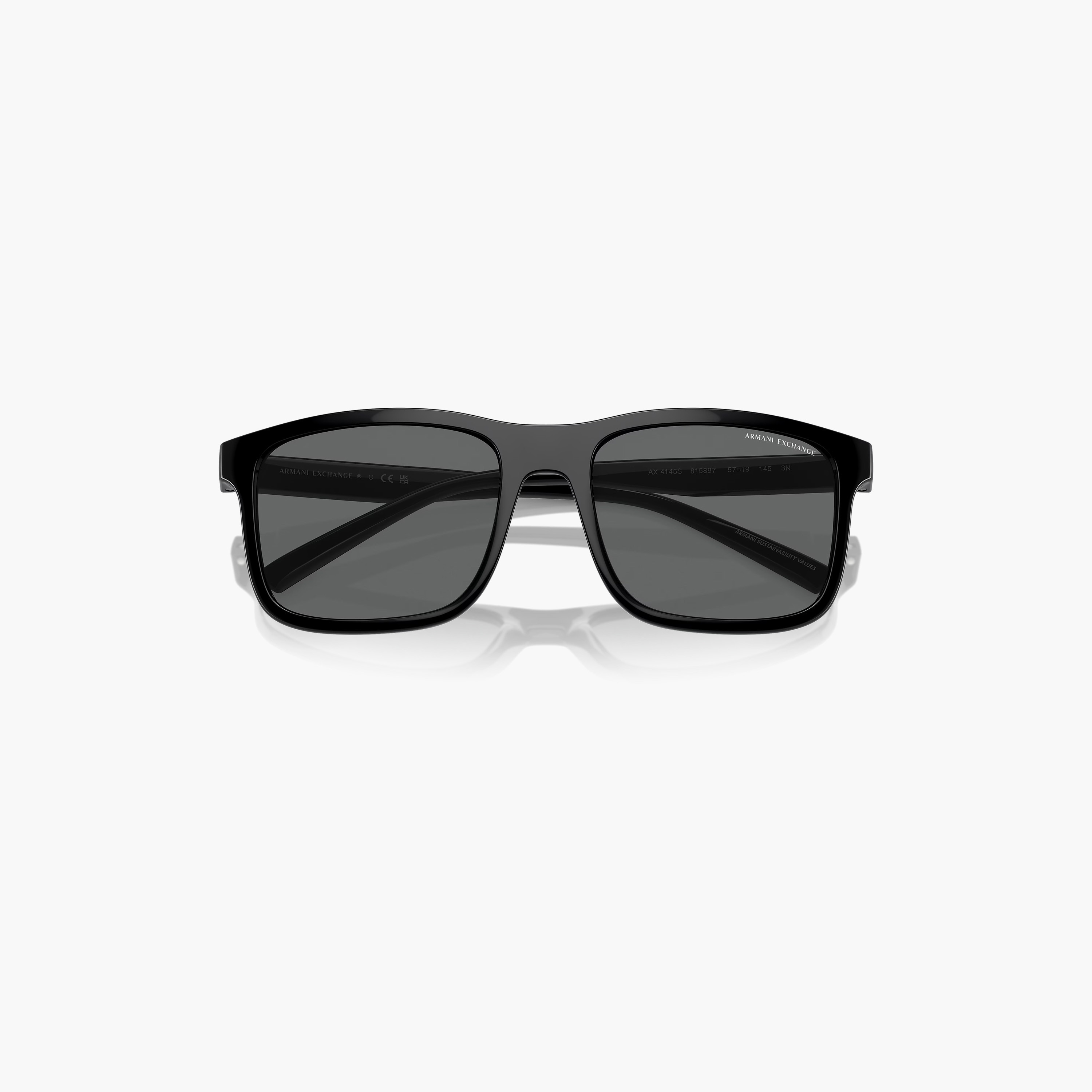 نظارات شمسية رجالية مستطيلة رمادية من أرماني إكستشينج | 0AX4145S815887-men-sunglasses-image-5