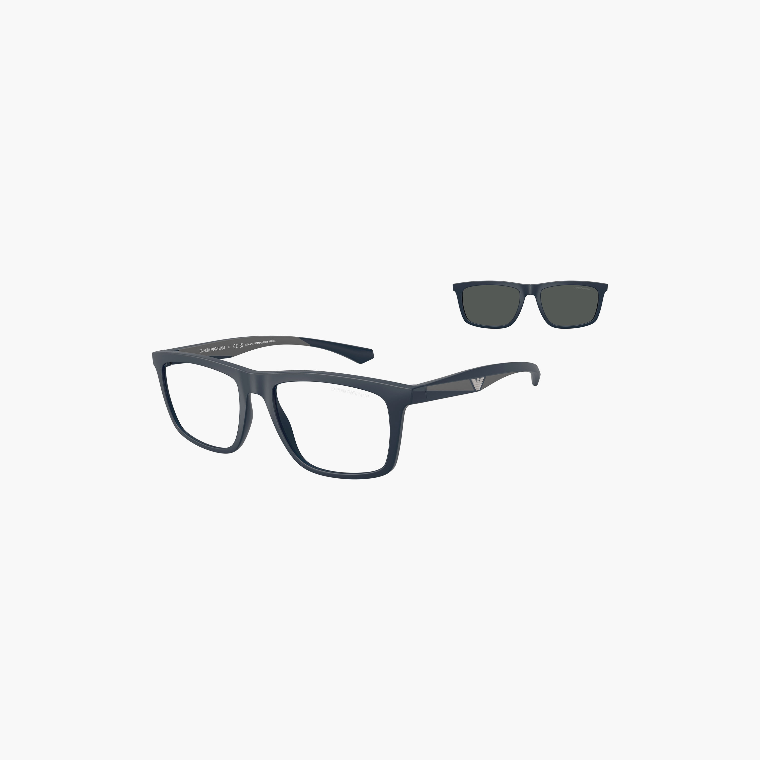 Emporio Armani Men Wayfarer & Square Black Sunglasses | 198328003-men-sunglasses-image-1