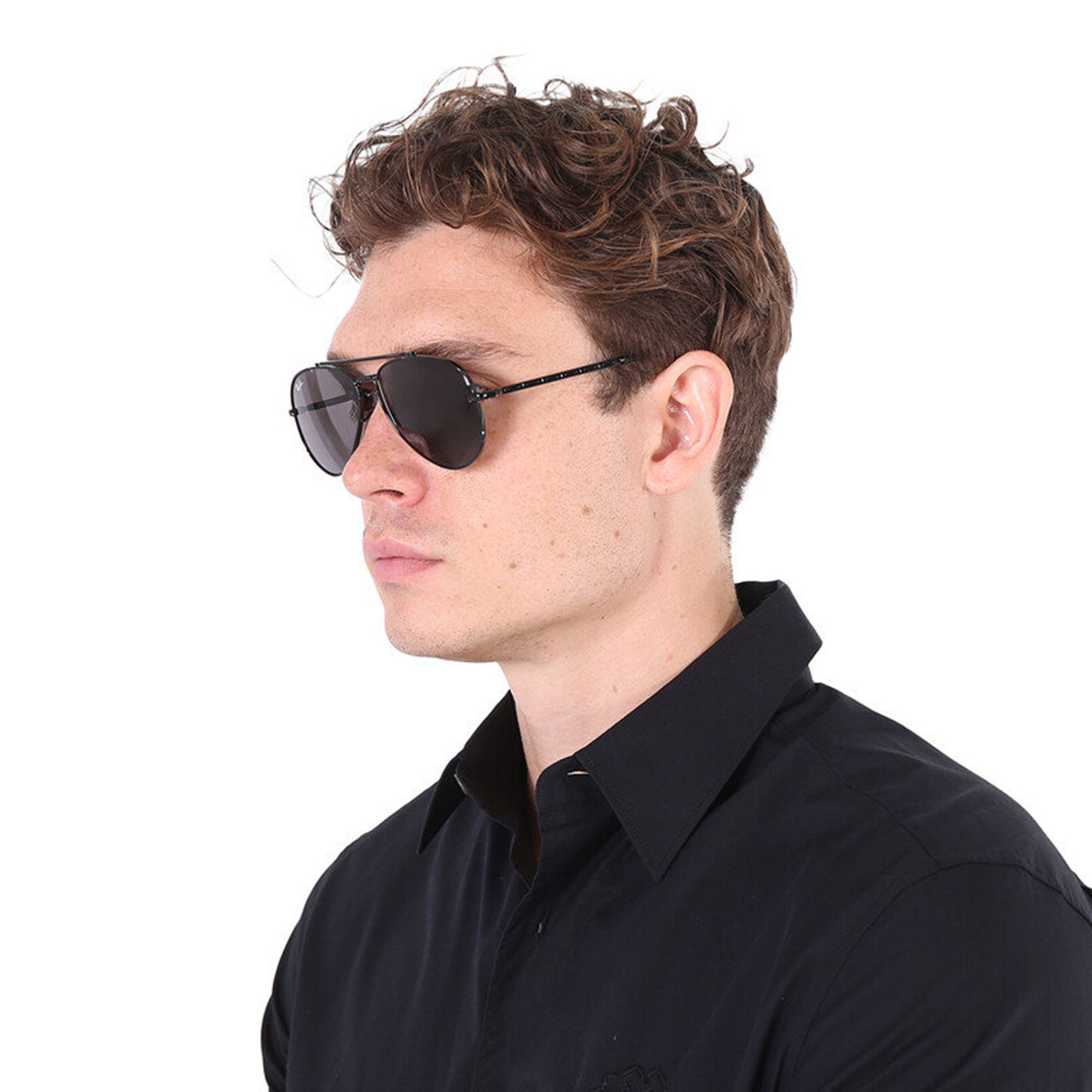 Ray-Ban Men Aviator Grey Sunglasses | 177907002-men-sunglasses-image-5