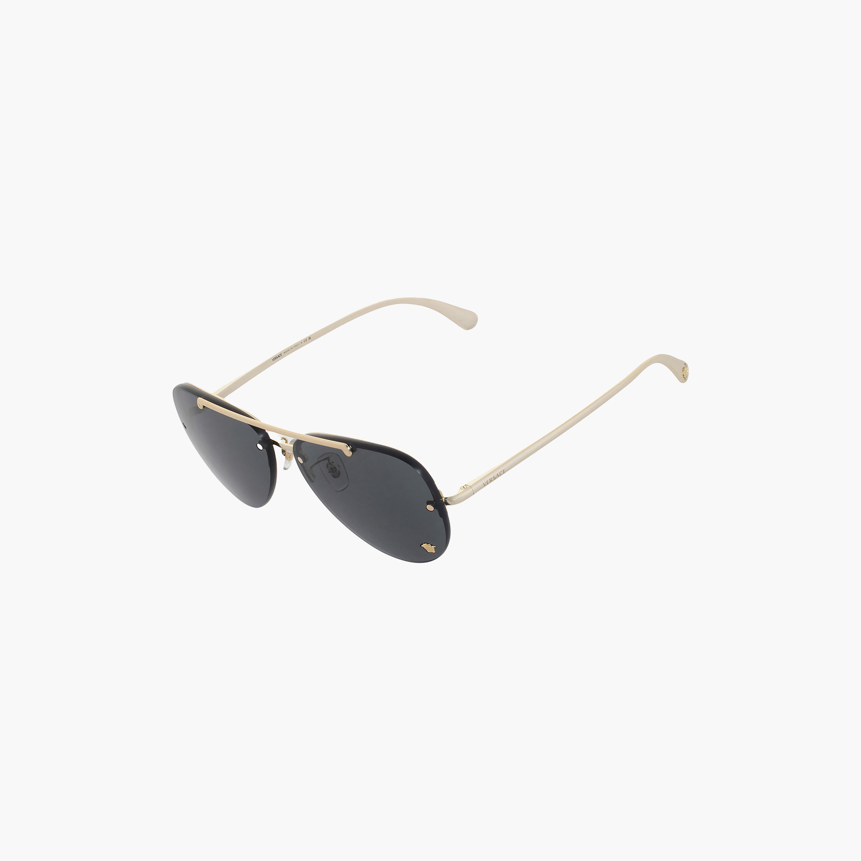نظارات شمسية رمادية من فيرساتشي للنساء بتصميم طيار | 167969001-women-sunglasses-image-2