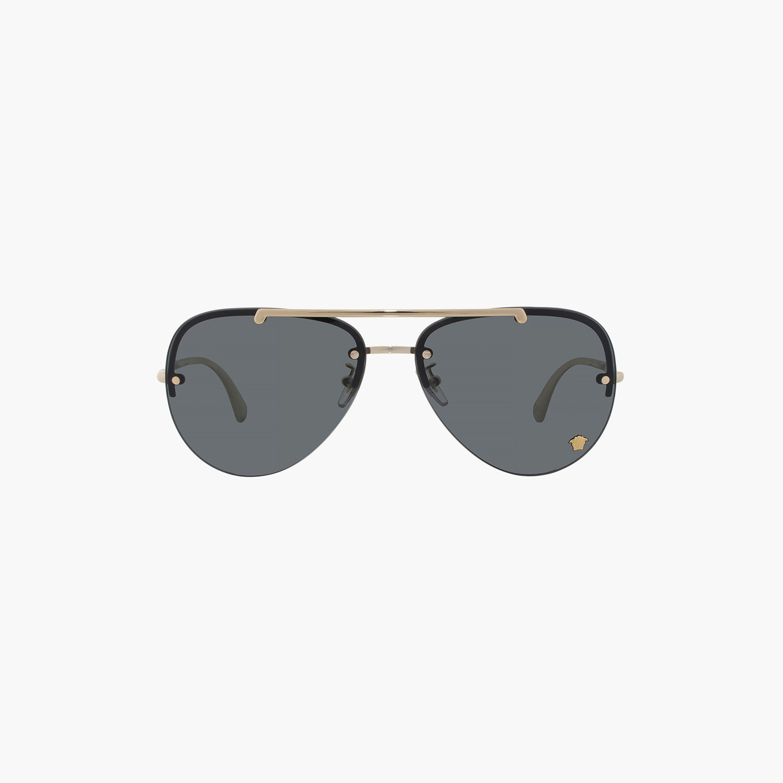 نظارات شمسية رمادية من فيرساتشي للنساء بتصميم طيار | 167969001-women-sunglasses-image-4