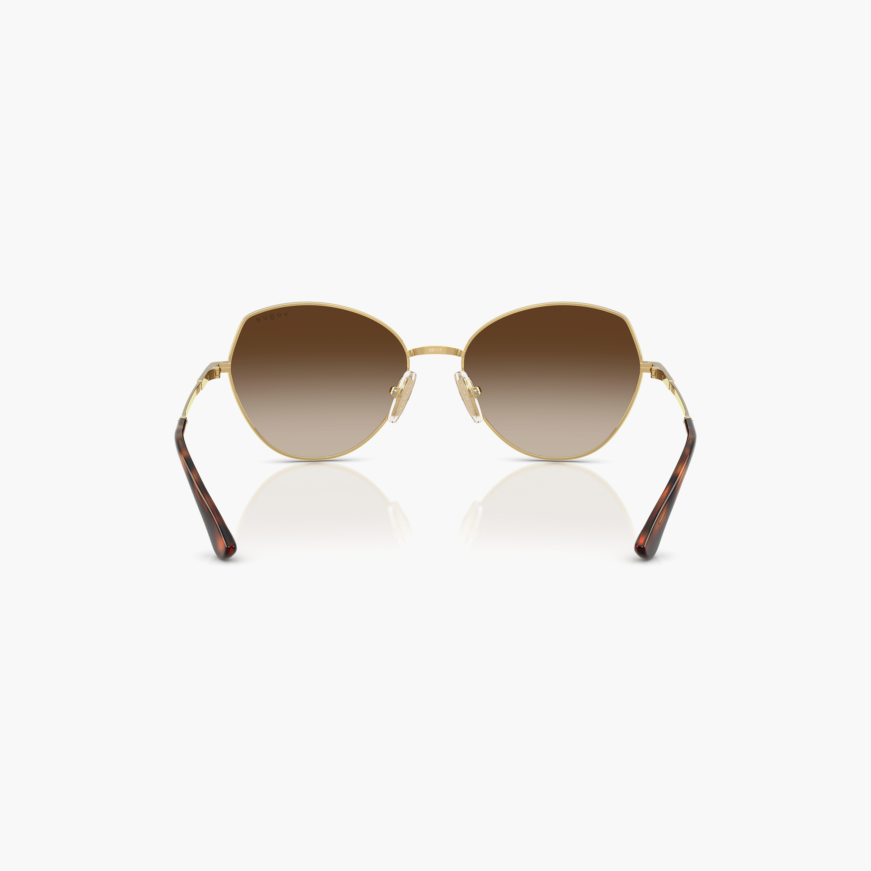نظارات شمسية بنية اللون بتصميم عين القطة من فوغ للنساء | 255138001-women-sunglasses-image-3