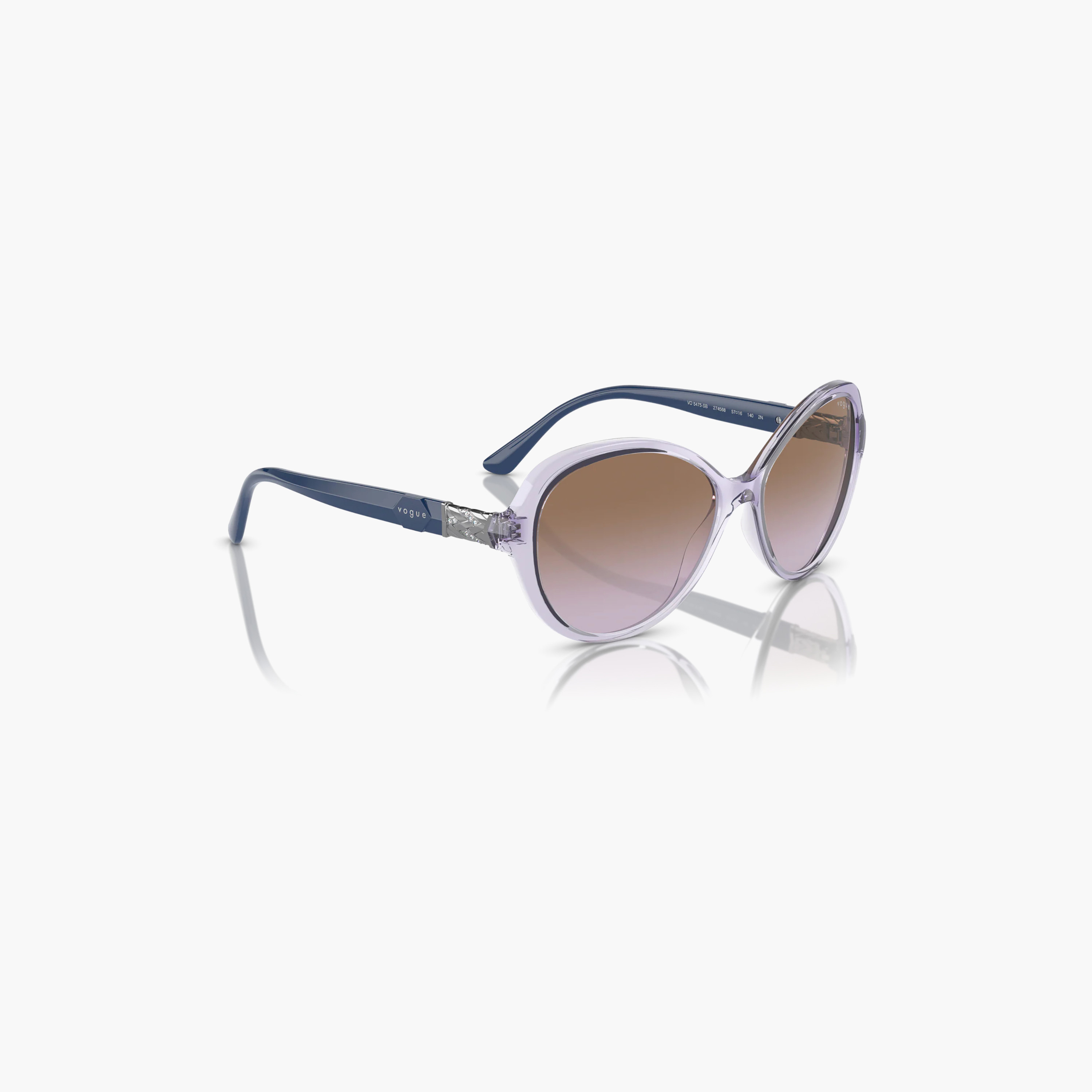 Vogue Women Round & Oval Brown Sunglasses | 185871001-women-sunglasses-image-2