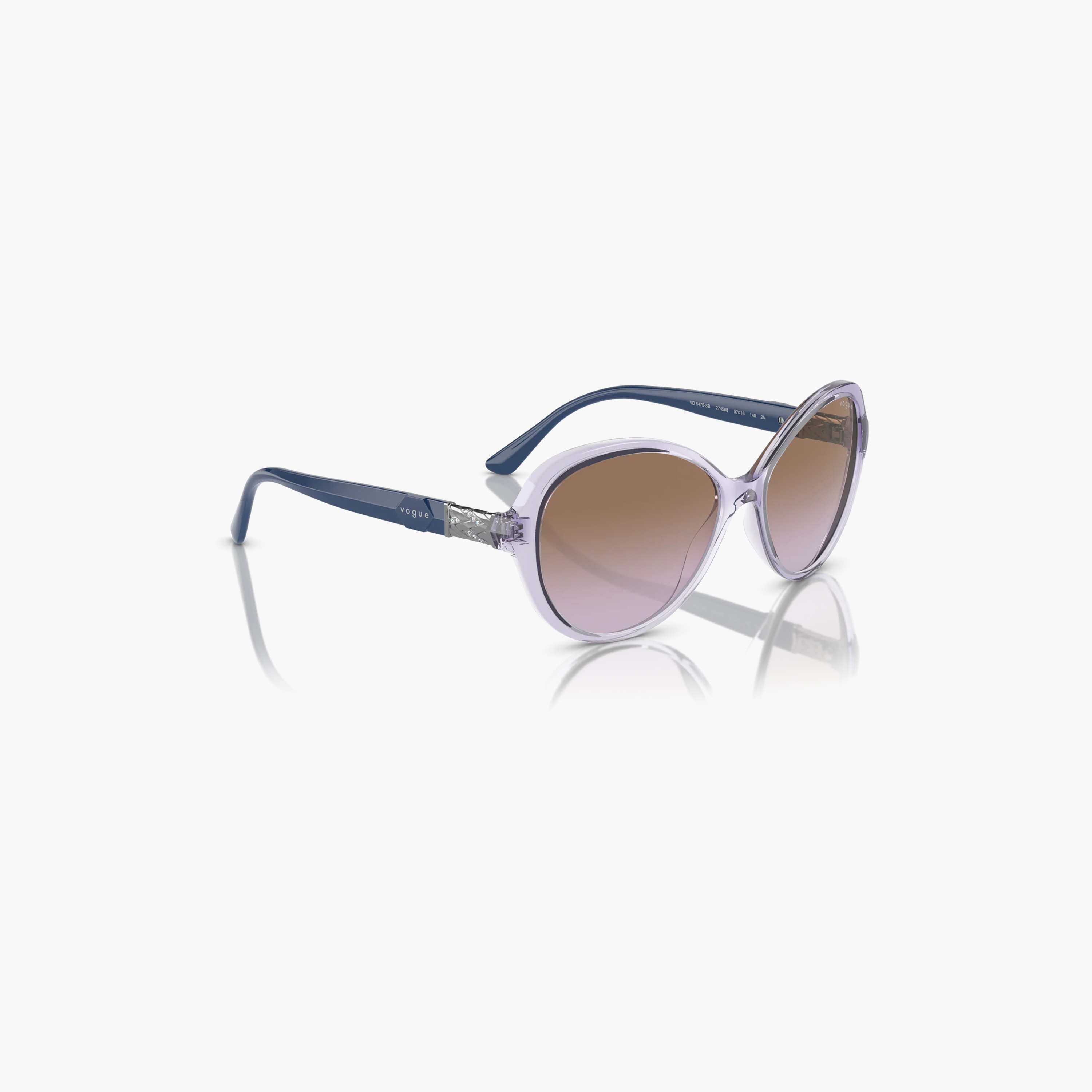 Vogue Women Round & Oval Brown Sunglasses | 185871001-women-sunglasses-image-3