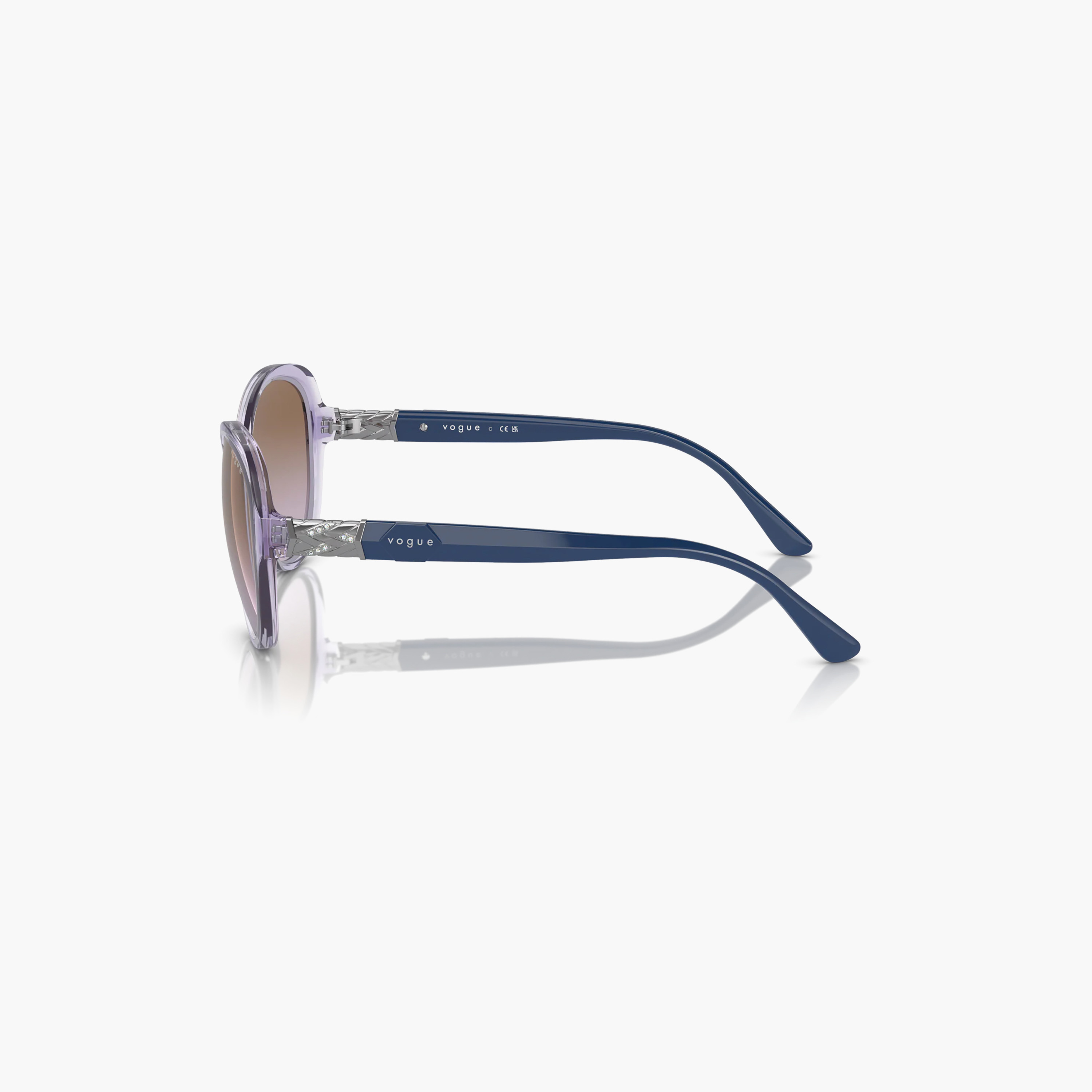 Vogue Women Round & Oval Brown Sunglasses | 185871001-women-sunglasses-image-4