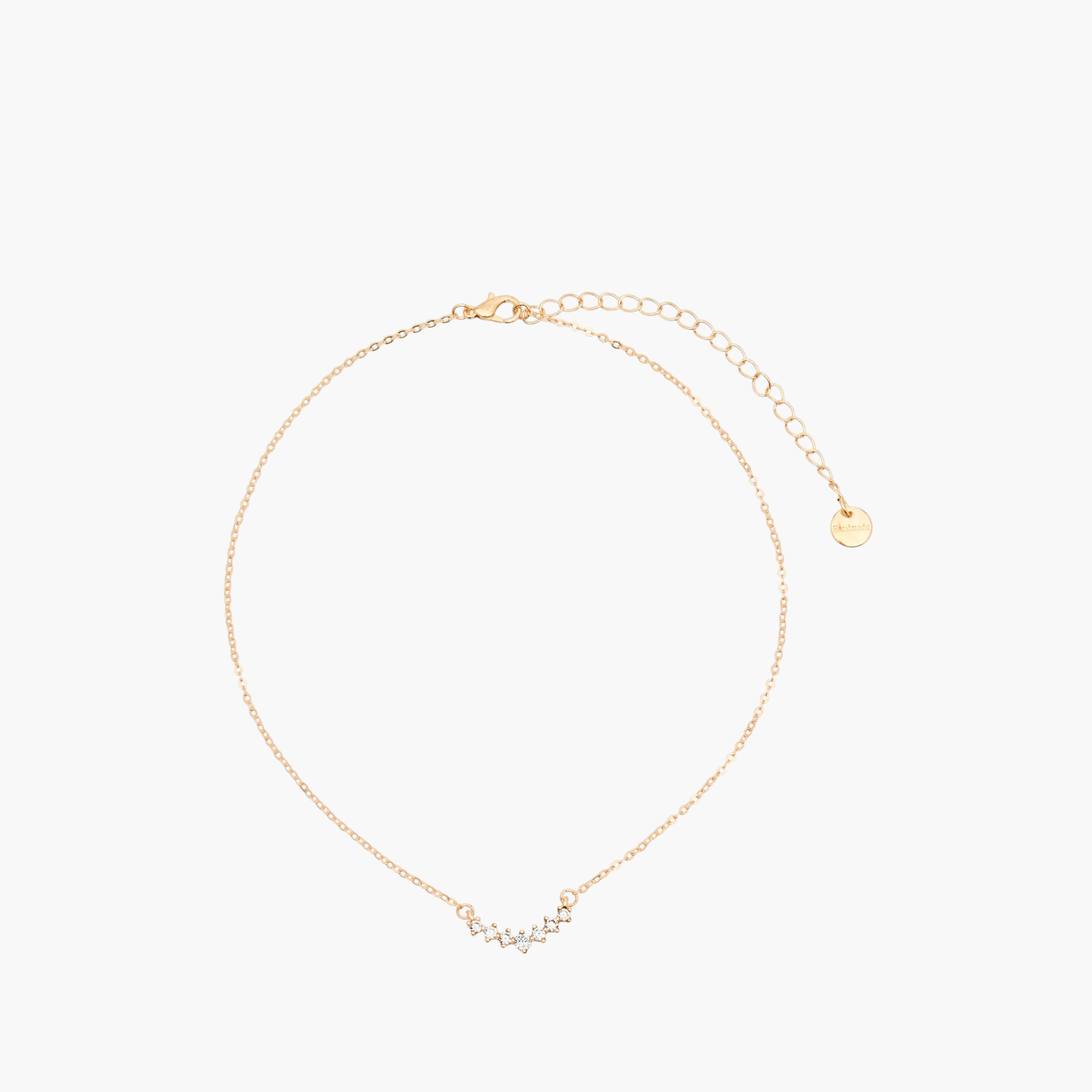 عقد معدن بدلاية مزينة بمكعبات الزيركون-women-watchesandjewellery-jewellery-necklacesandpendants-image-1